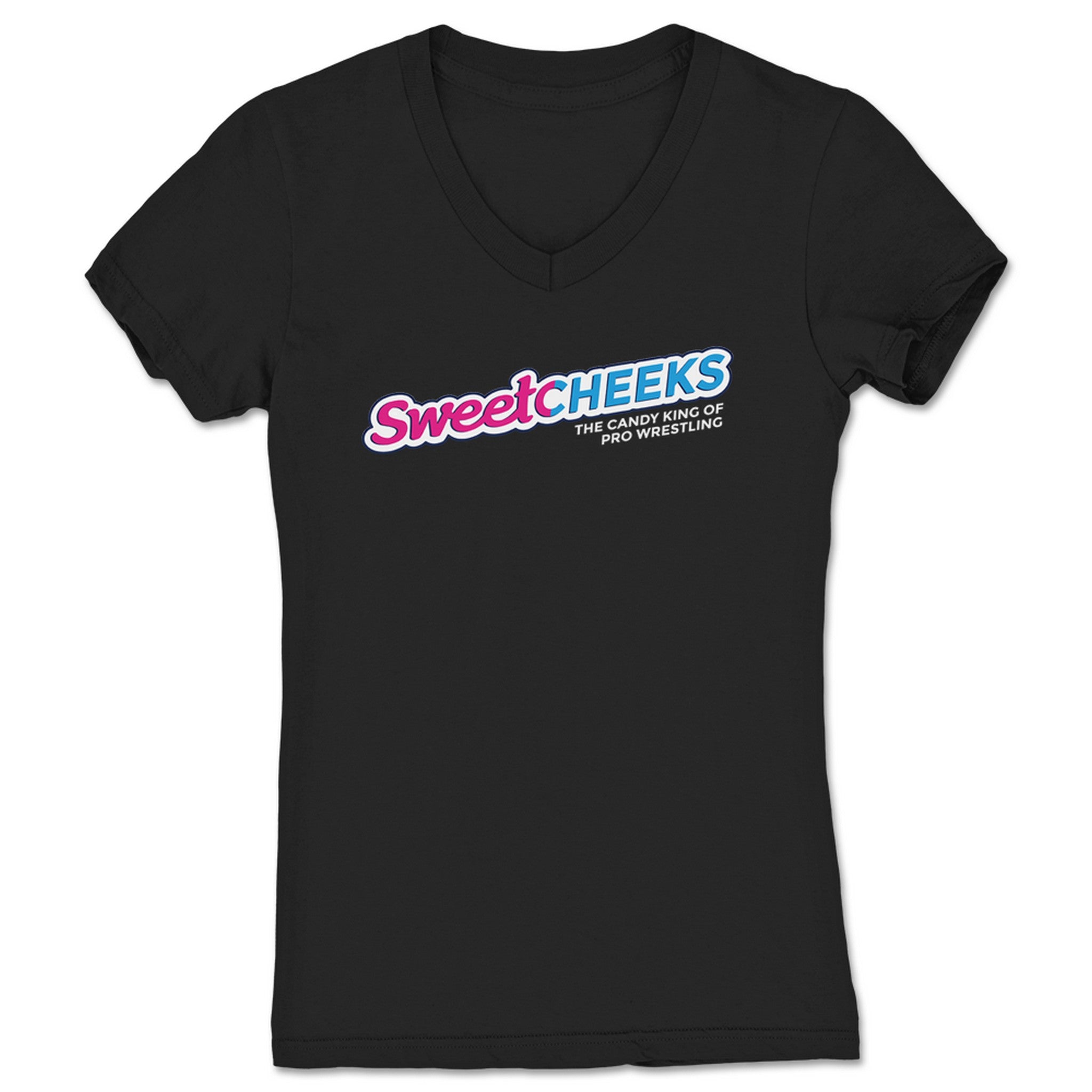Joey Silver SweeTarts Women's V-Neck Black