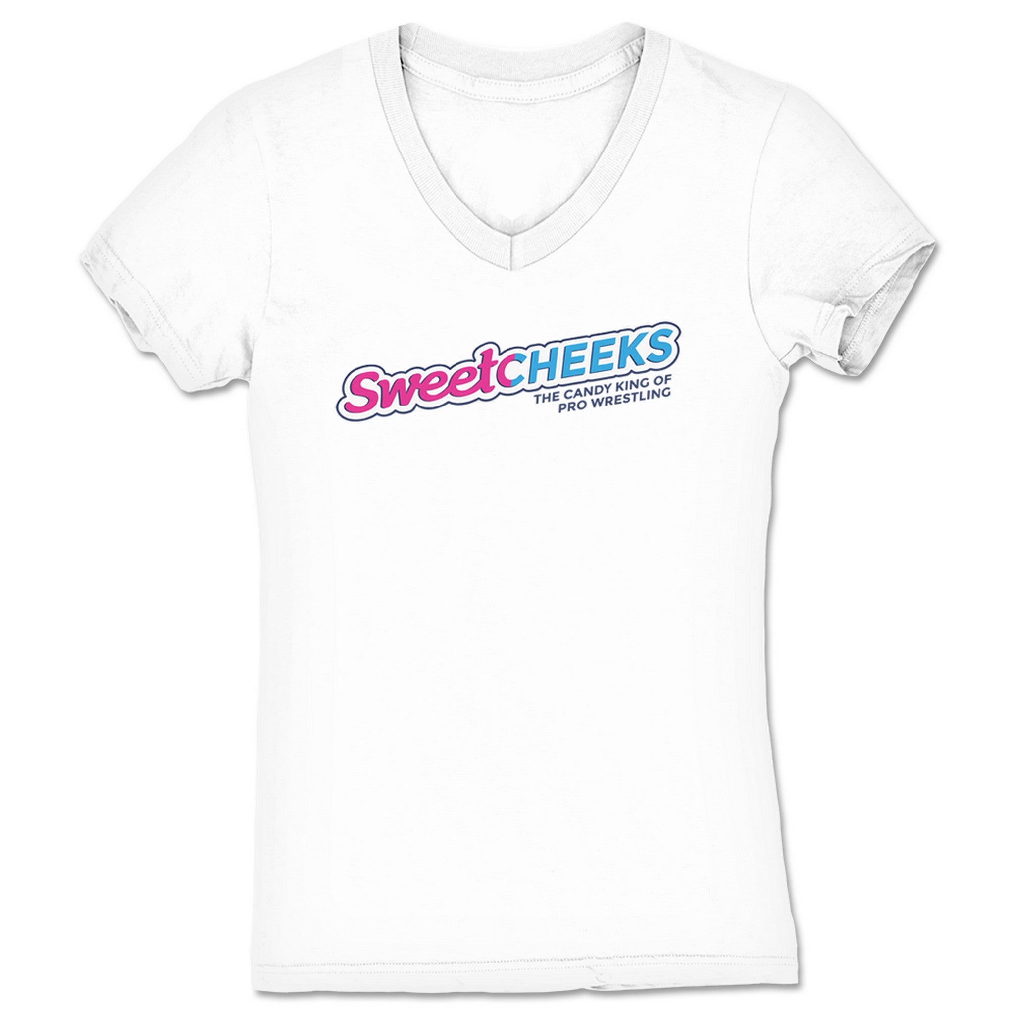 Joey Silver SweeTarts Women's V-Neck White