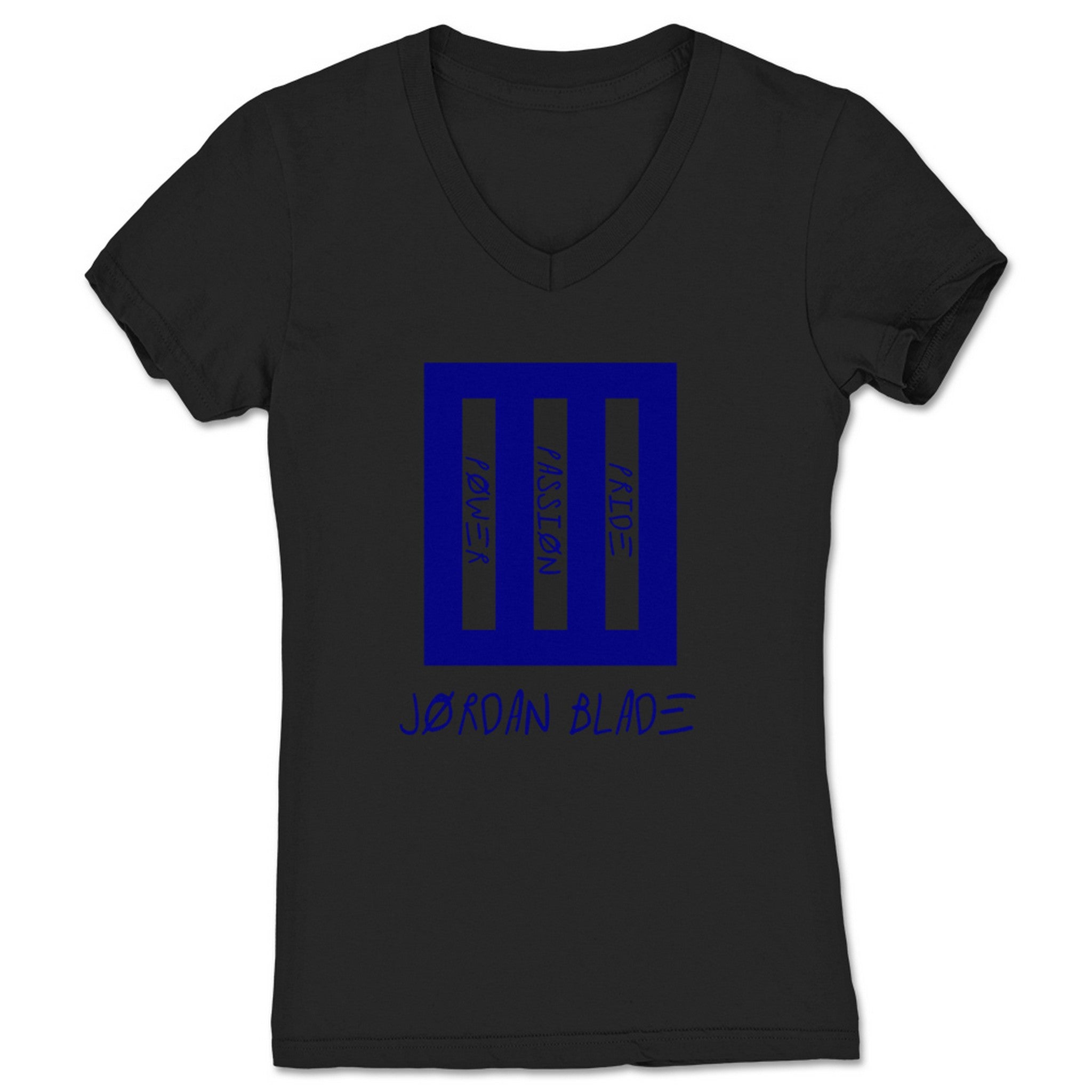 Jordan Blade Blade Paramore Women's V-Neck Black