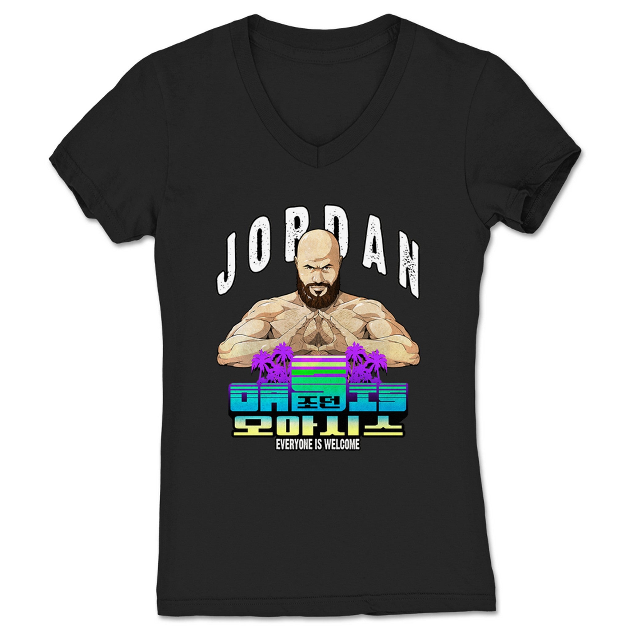 Jordan Oasis Welcome to the Oasis (Korea Special Black) Women's V-Neck Black
