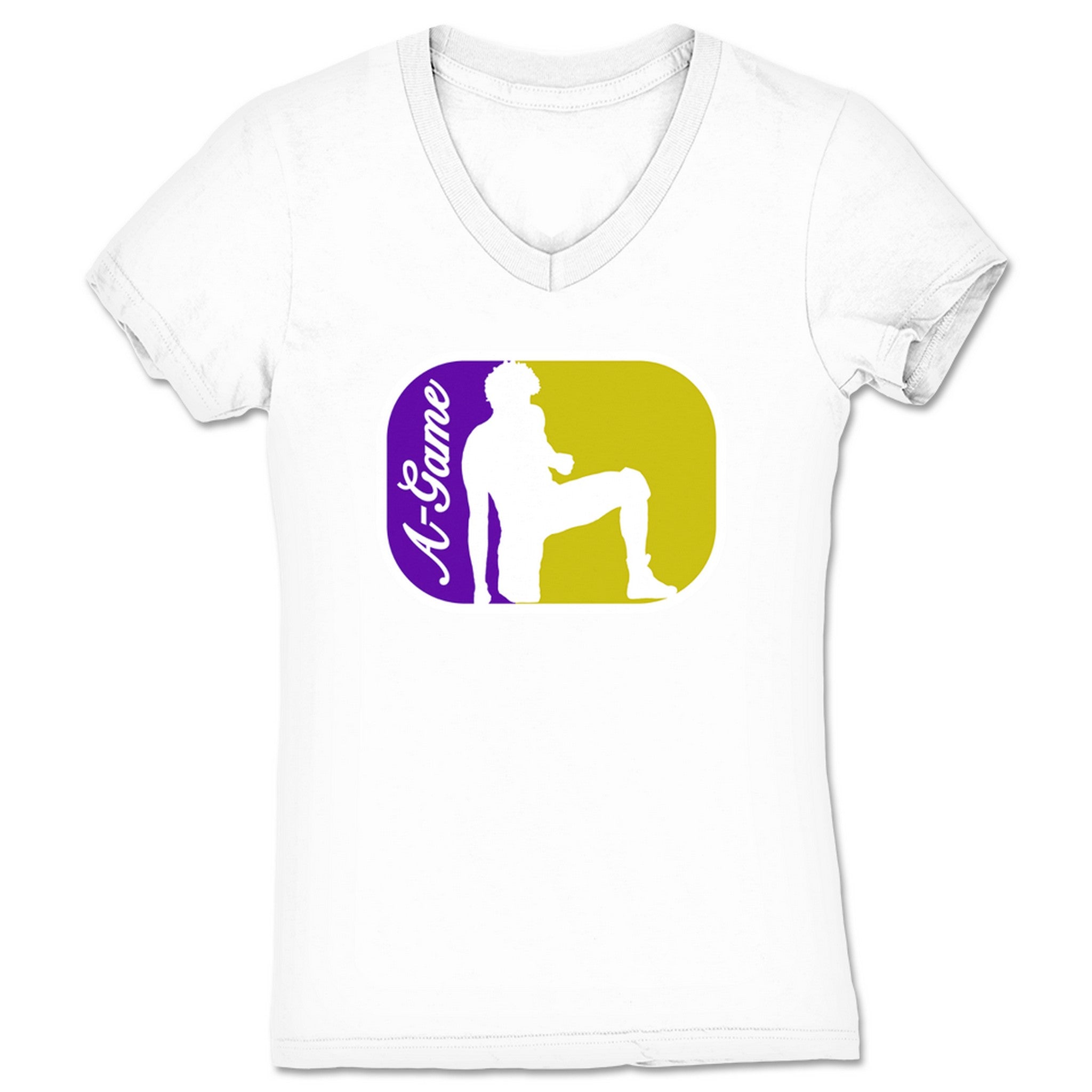 Joseph Alexander Logo Man Women's V-Neck White