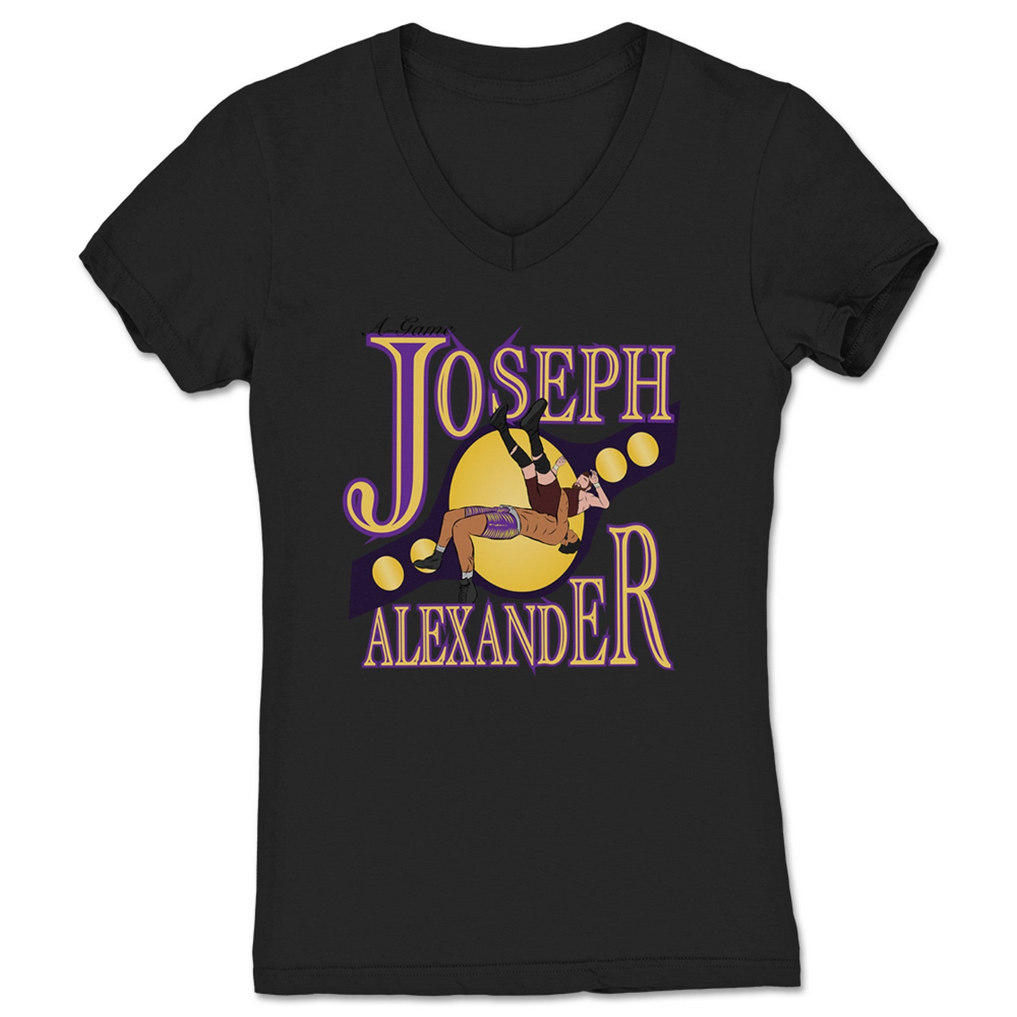Joseph Alexander Suplex Champion Women's V-Neck Black