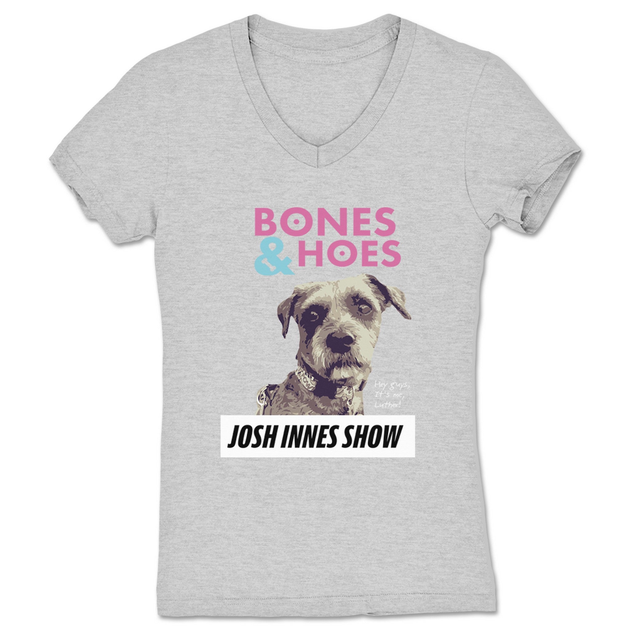 Josh Innes Show Bones and Hoes Women's V-Neck Heather Grey