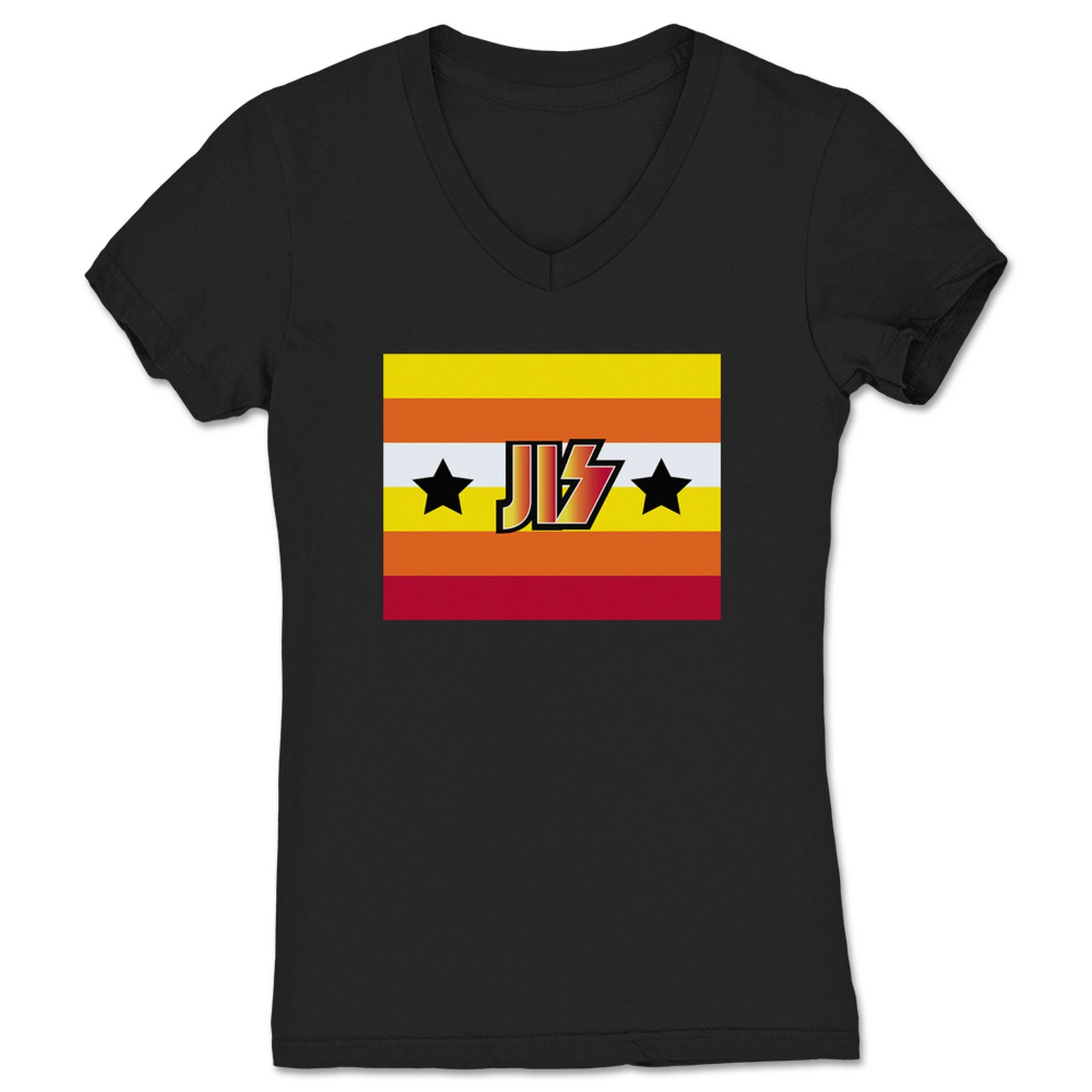 Josh Innes Show JIS Astros Women's V-Neck Black