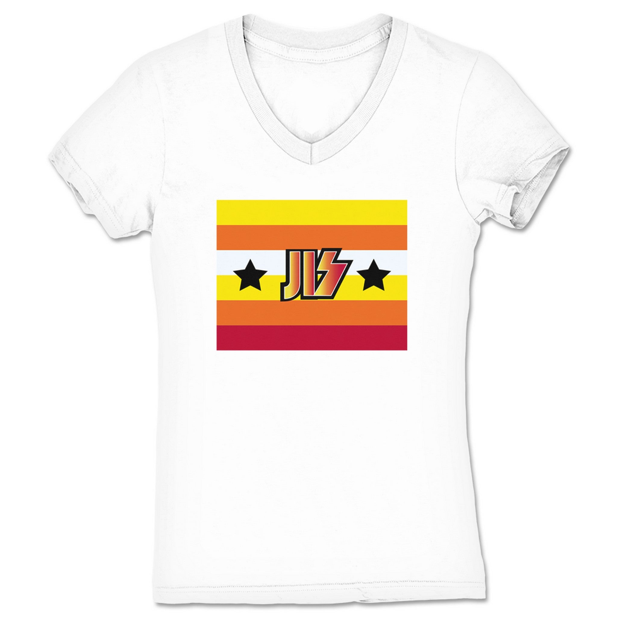Josh Innes Show JIS Astros Women's V-Neck White