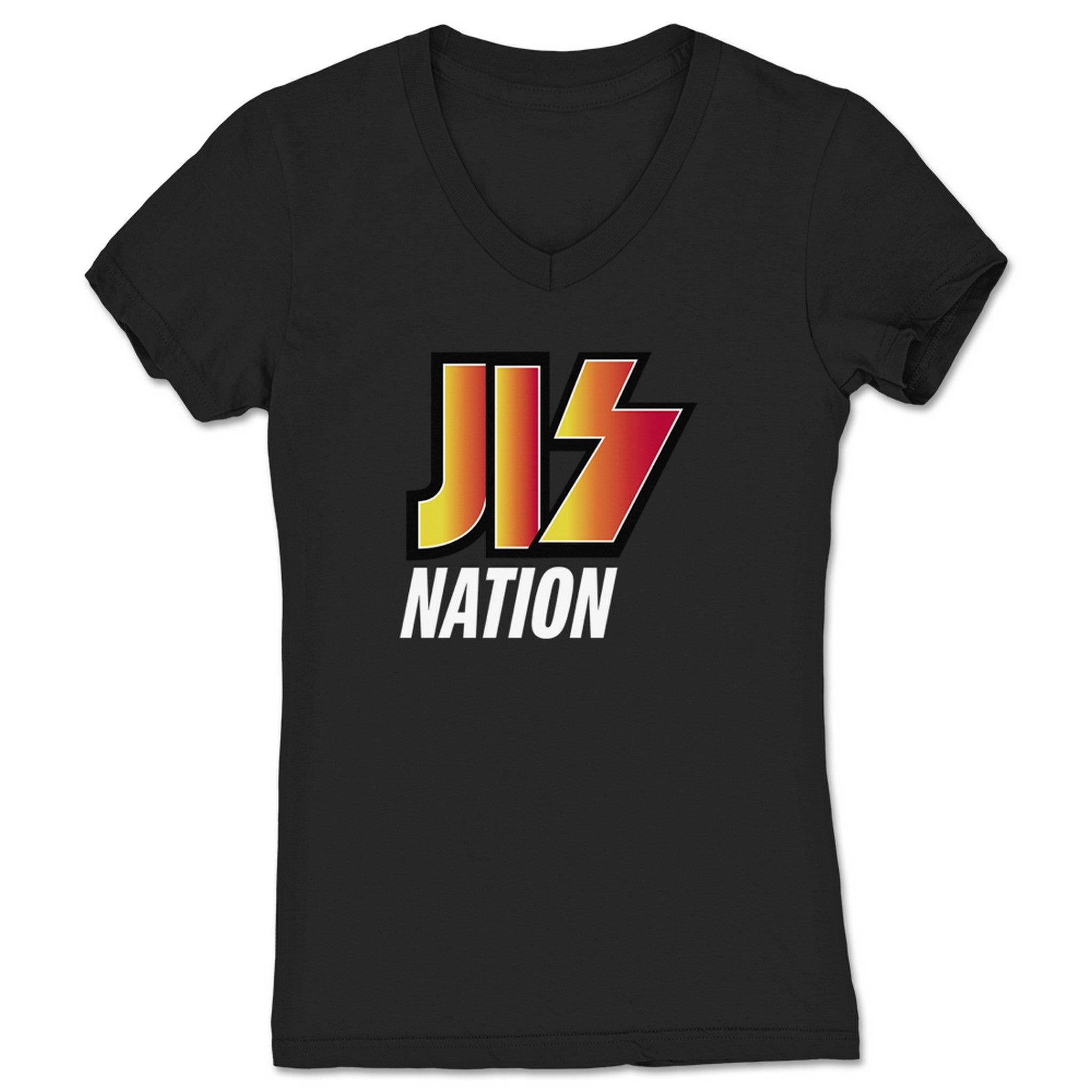 Josh Innes Show JIS KISS Women's V-Neck Black