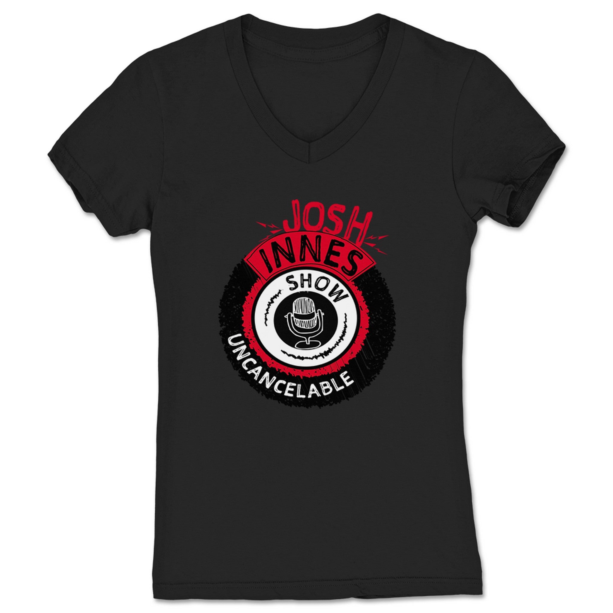Josh Innes Show JIS Retro Women's V-Neck Black