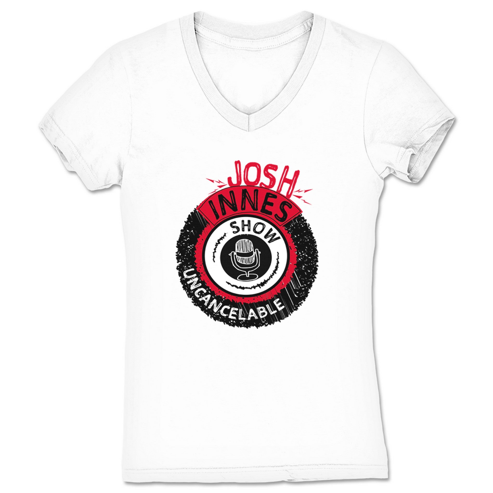 Josh Innes Show JIS Retro Women's V-Neck White
