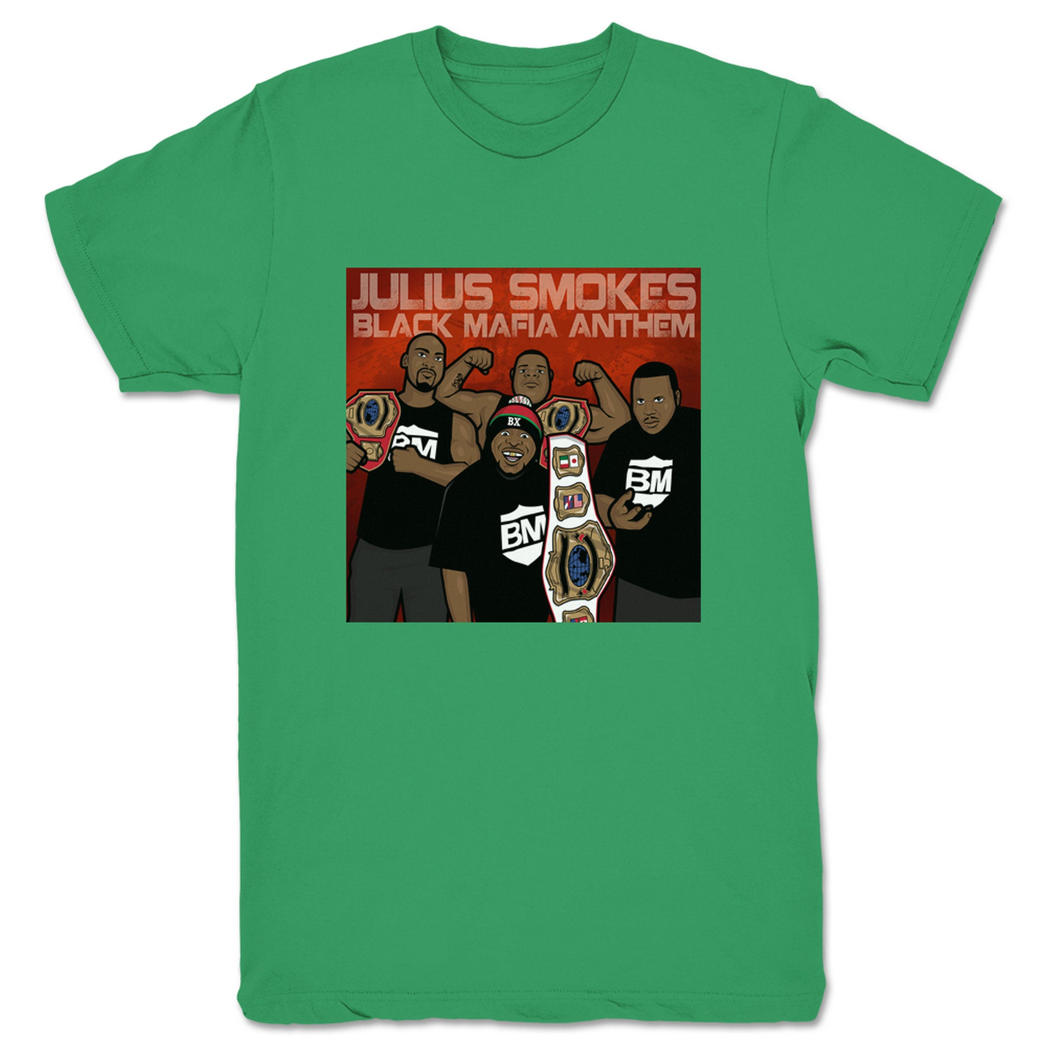 Julius Smokes Black Mafia Anthem Unisex Tee Kelly Green