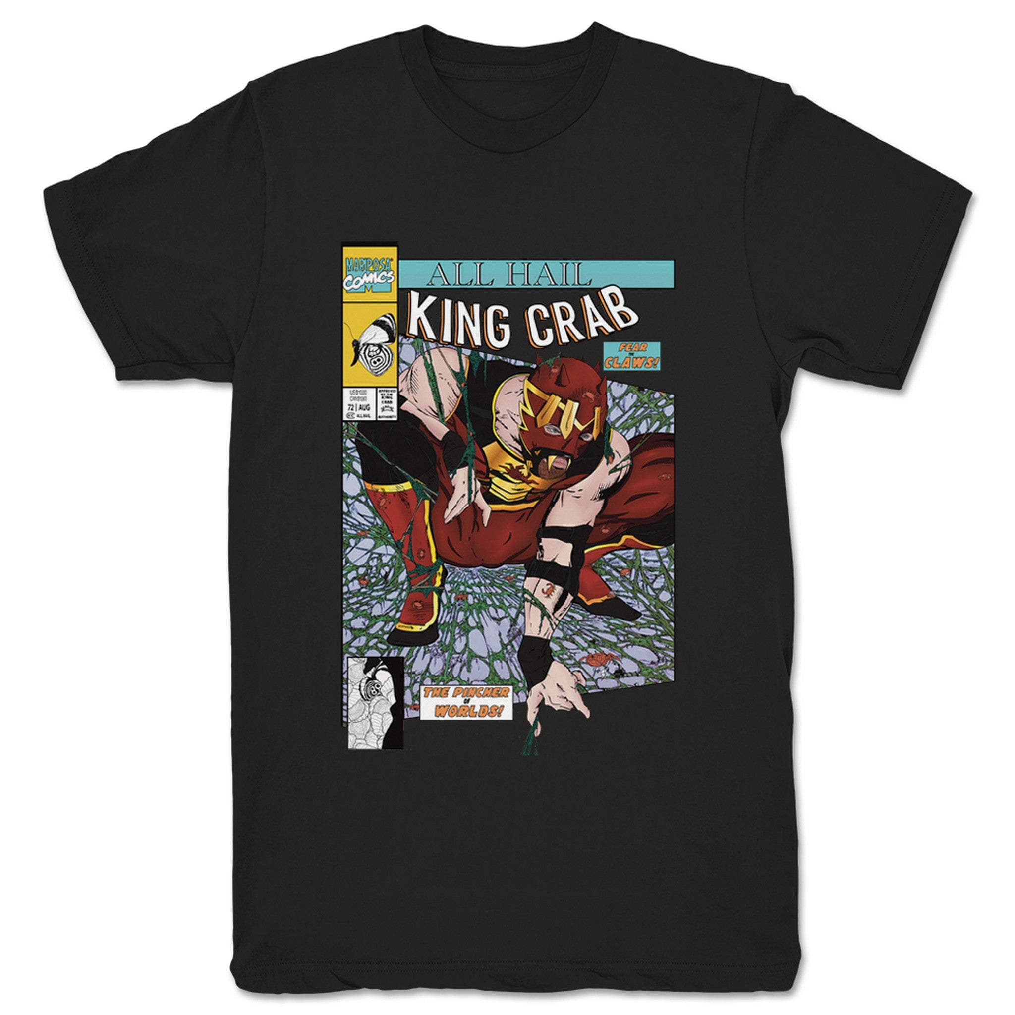 KING CRAB King Crab Comic Cover Unisex Tee Black