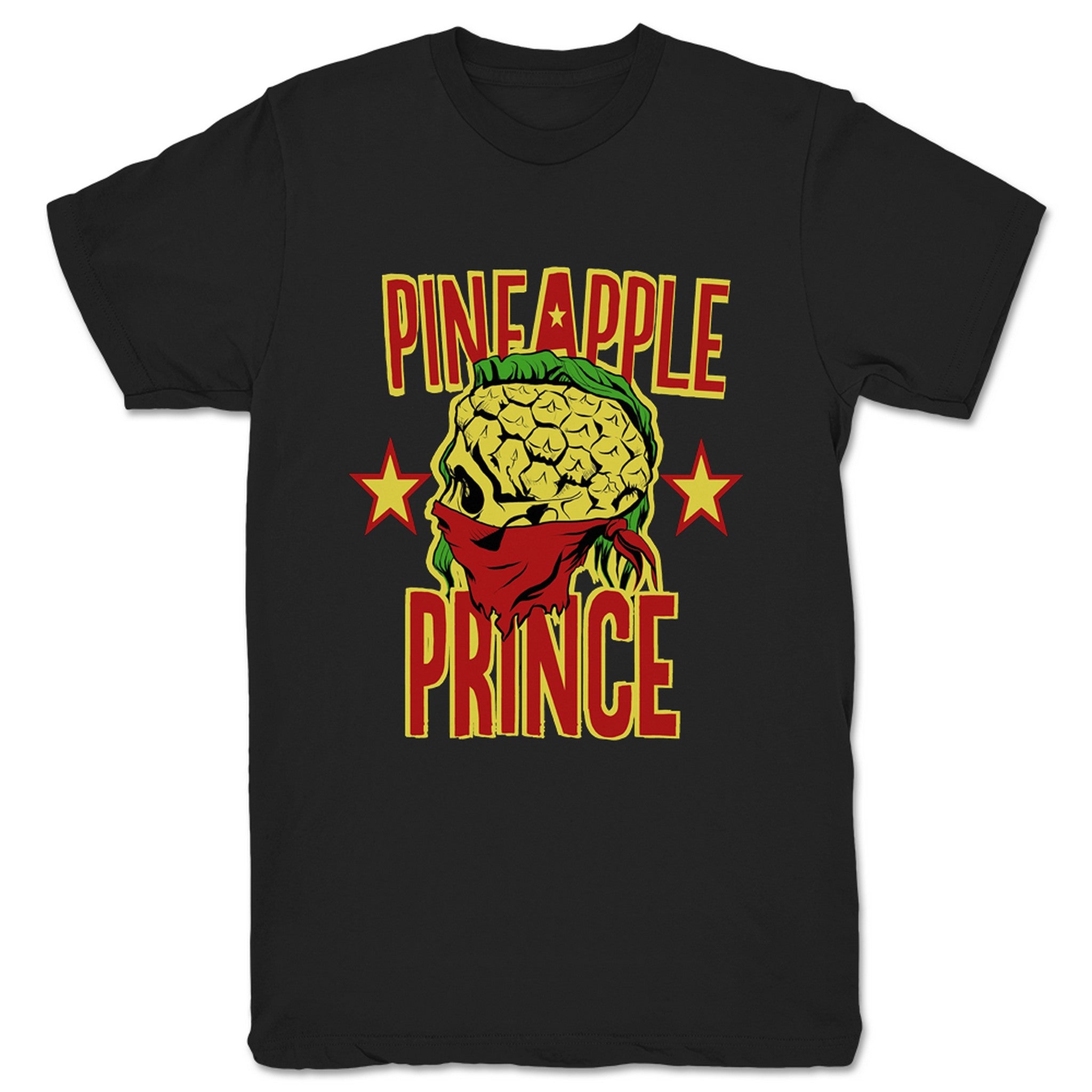 Kaimana Pineapple Prince Unisex Tee Black