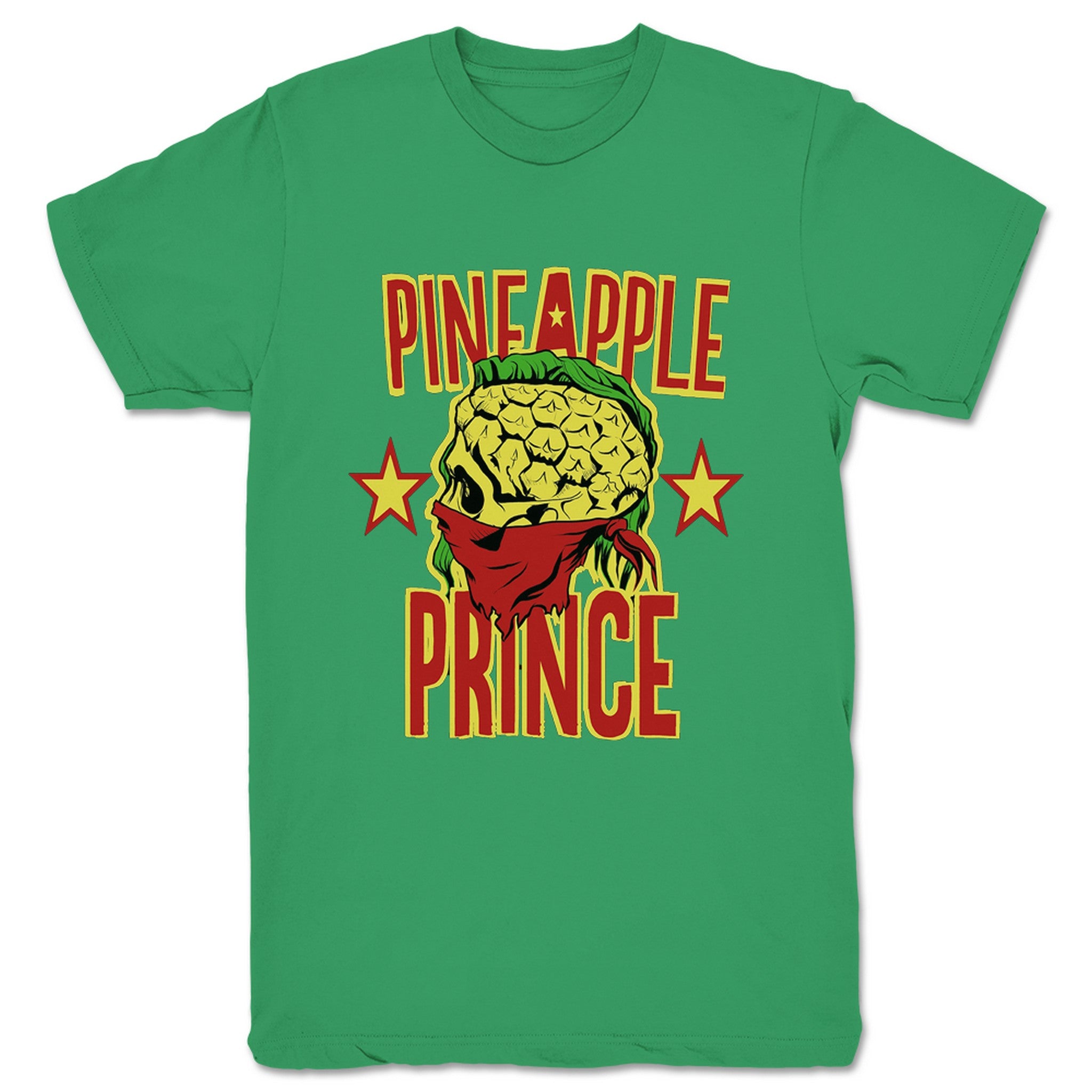 Kaimana Pineapple Prince Unisex Tee Kelly Green