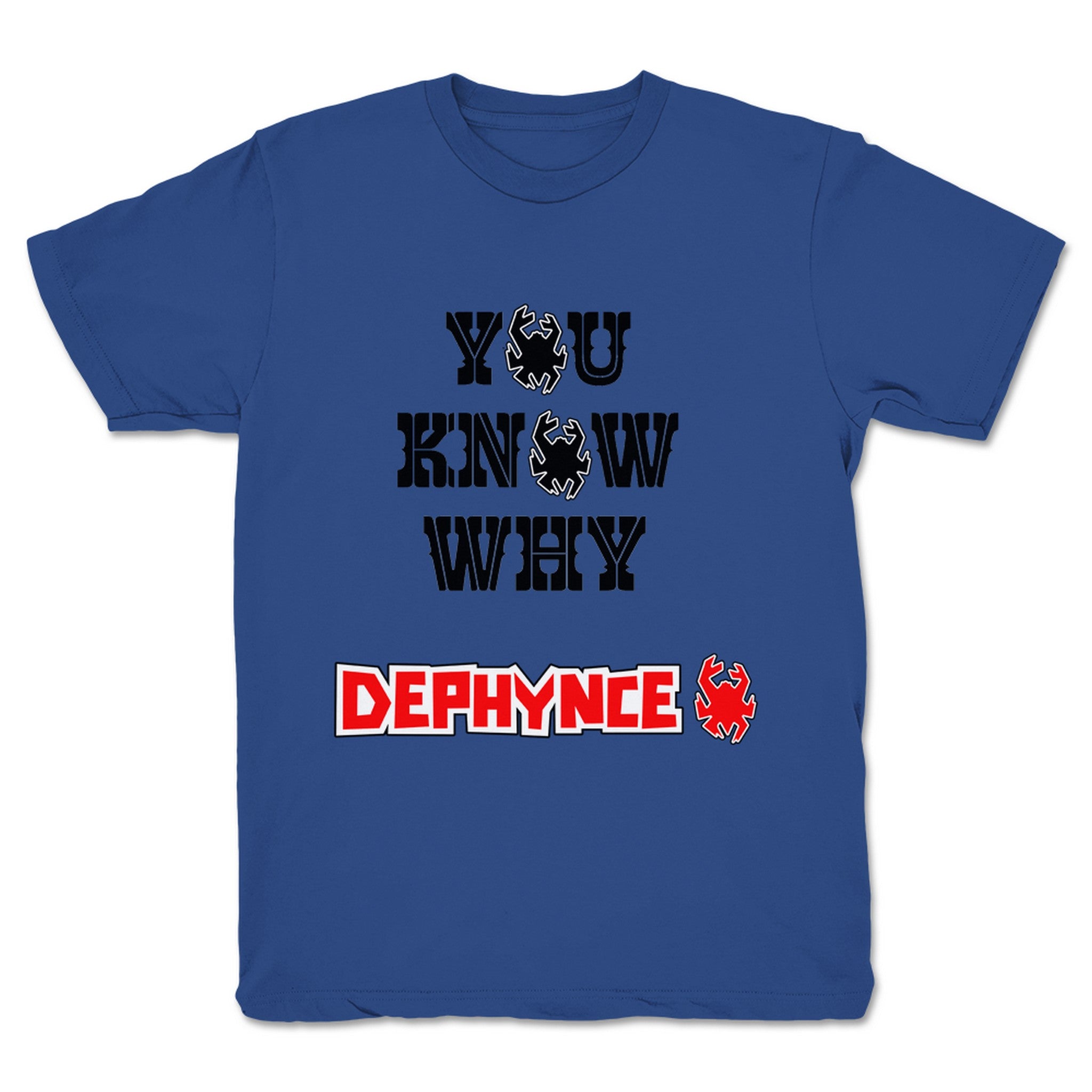 Ken E Dephynce You Know Why Youth Tee Royal Blue