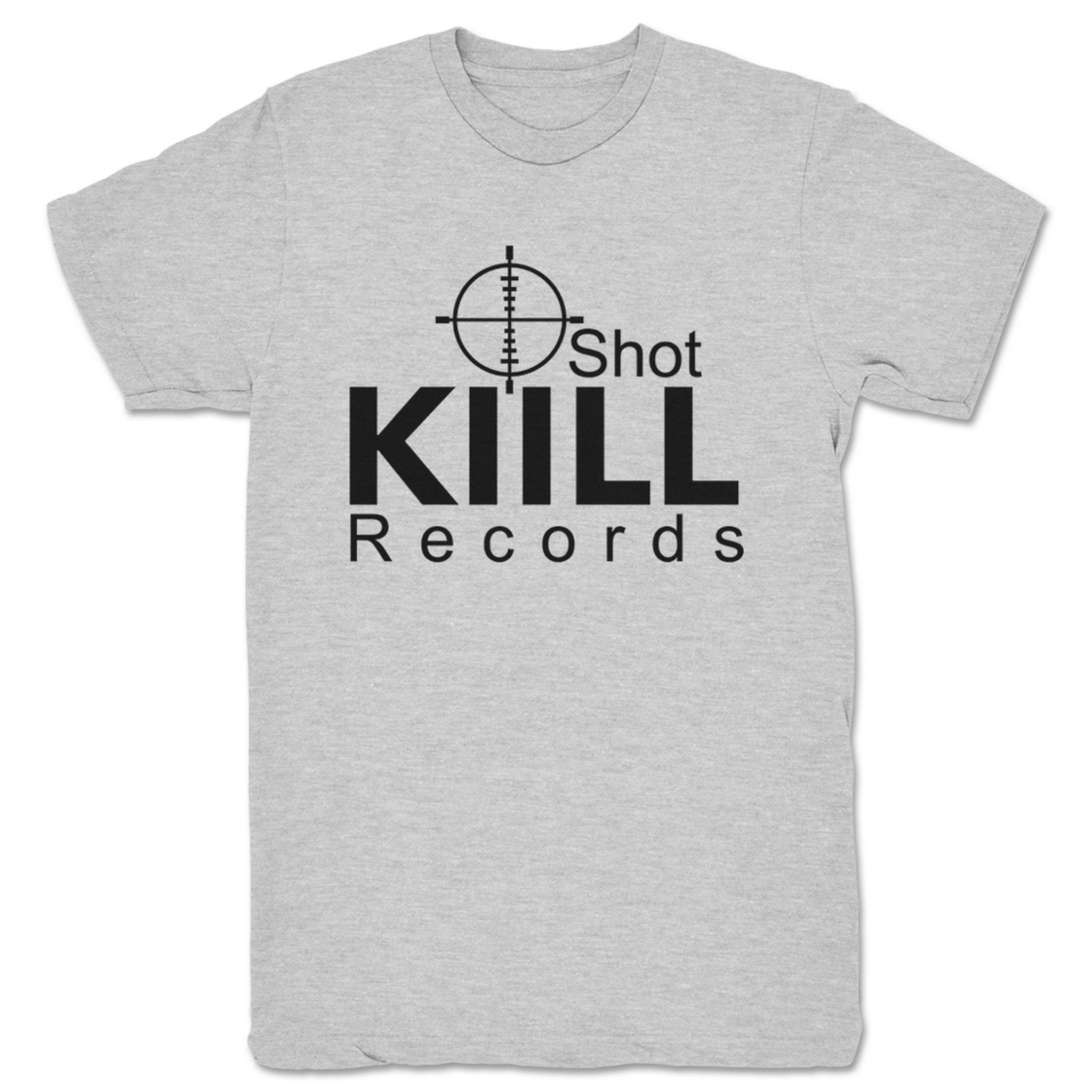 KiiLL Shot Records KSR Full Unisex Tee Heather Grey