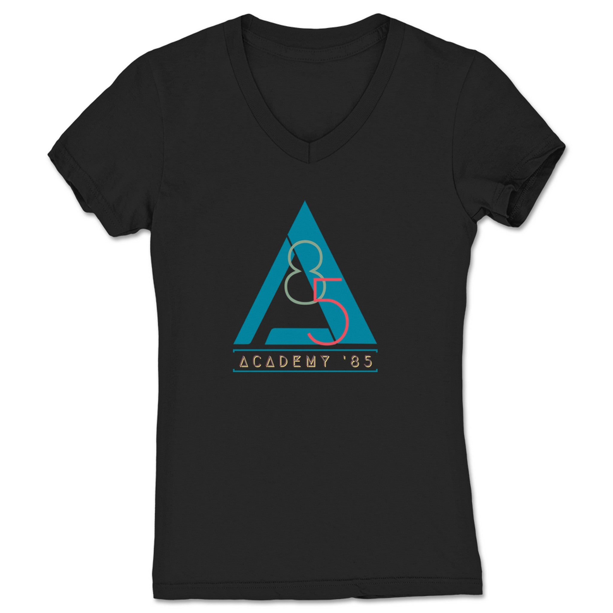 Marathon Man Academy '85 Women's V-Neck Black
