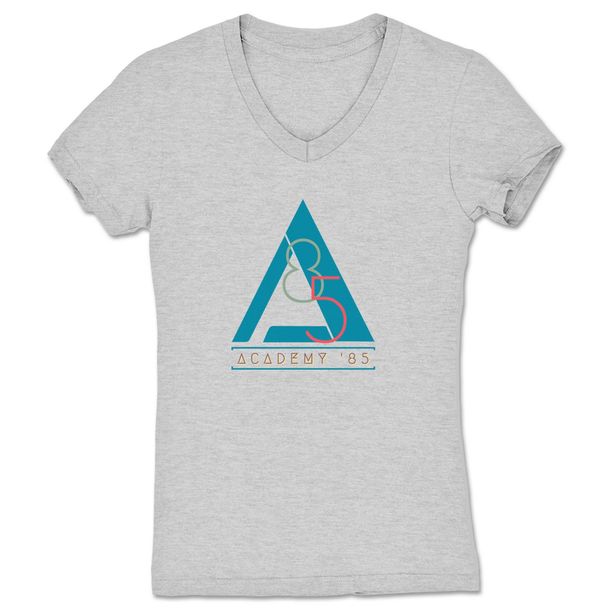 Marathon Man Academy '85 Women's V-Neck Heather Grey