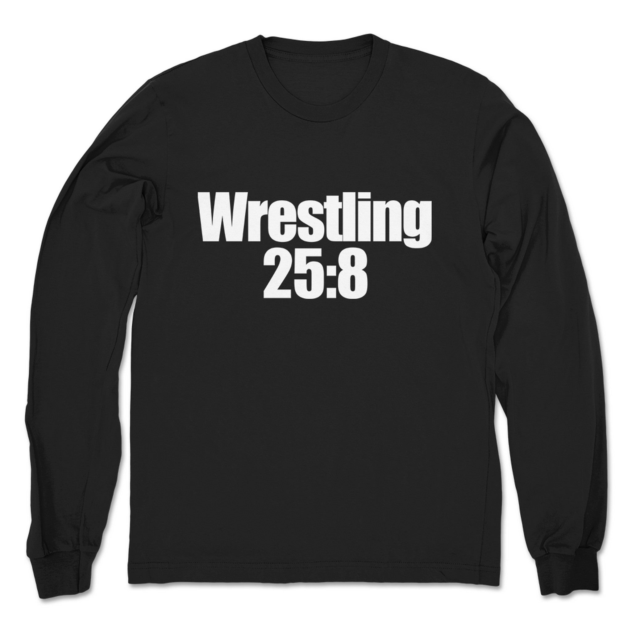 Marks with Mics Wrestling 25:8 Unisex Long Sleeve Black