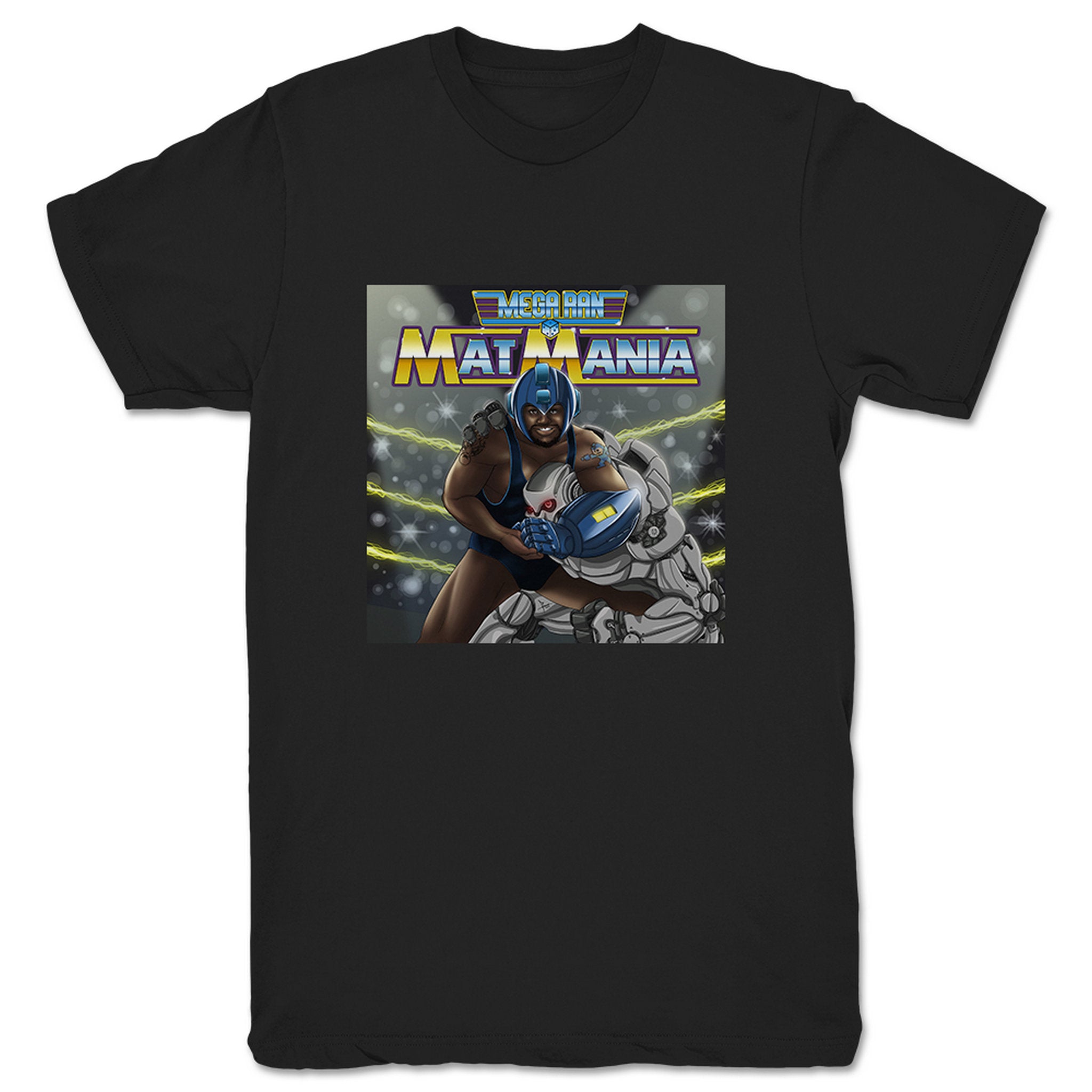 Mega Ran Mat Mania Unisex Tee Black
