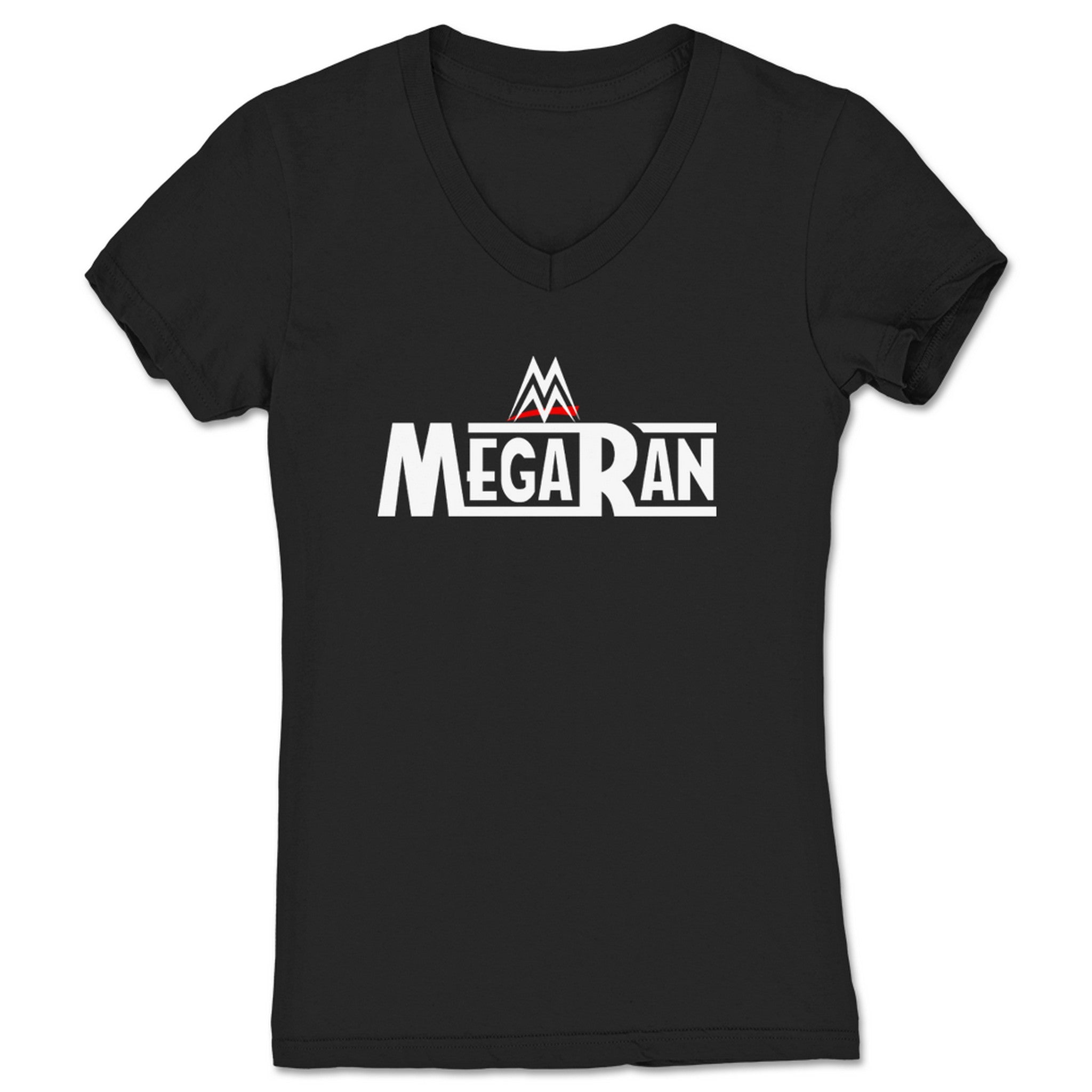 Mega Ran Mega Ranamania Women's V-Neck Black