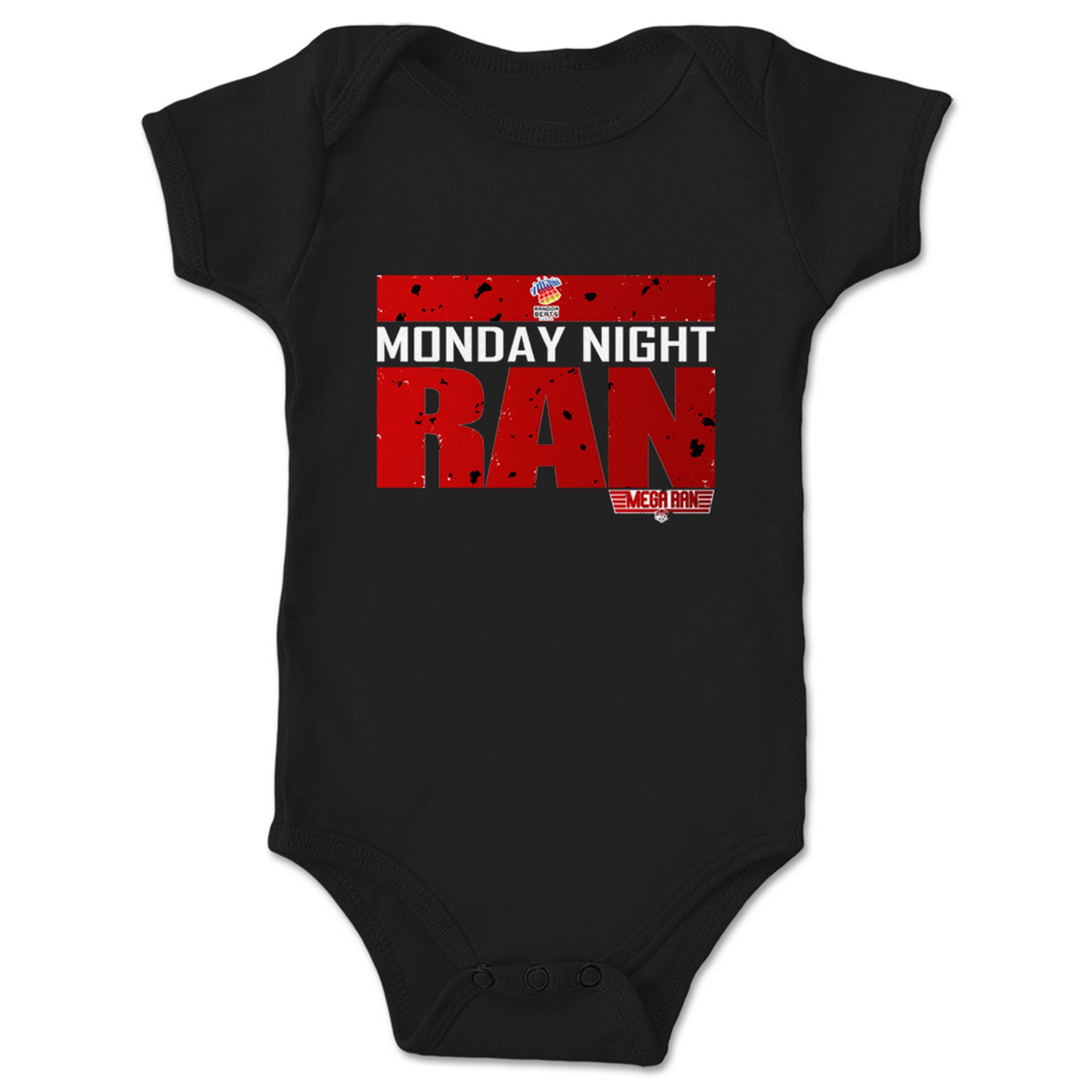 Mega Ran Monday Night RAN Infant Onesie Black