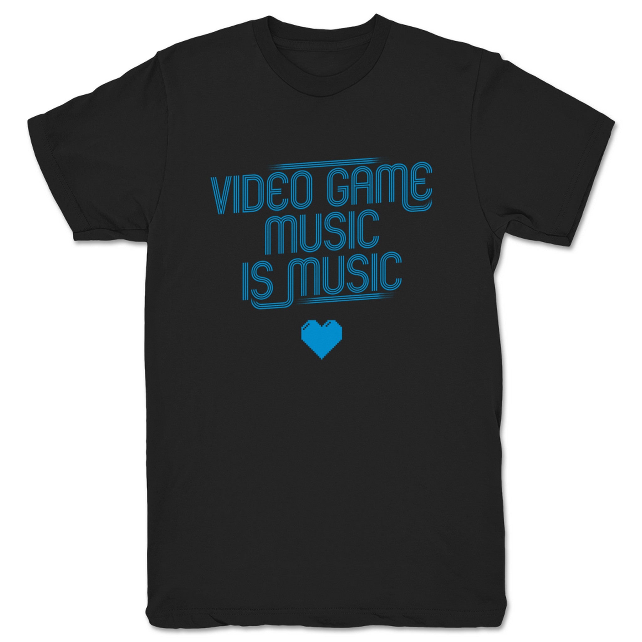 Mega Ran Video Game Music Is Music Unisex Tee Black