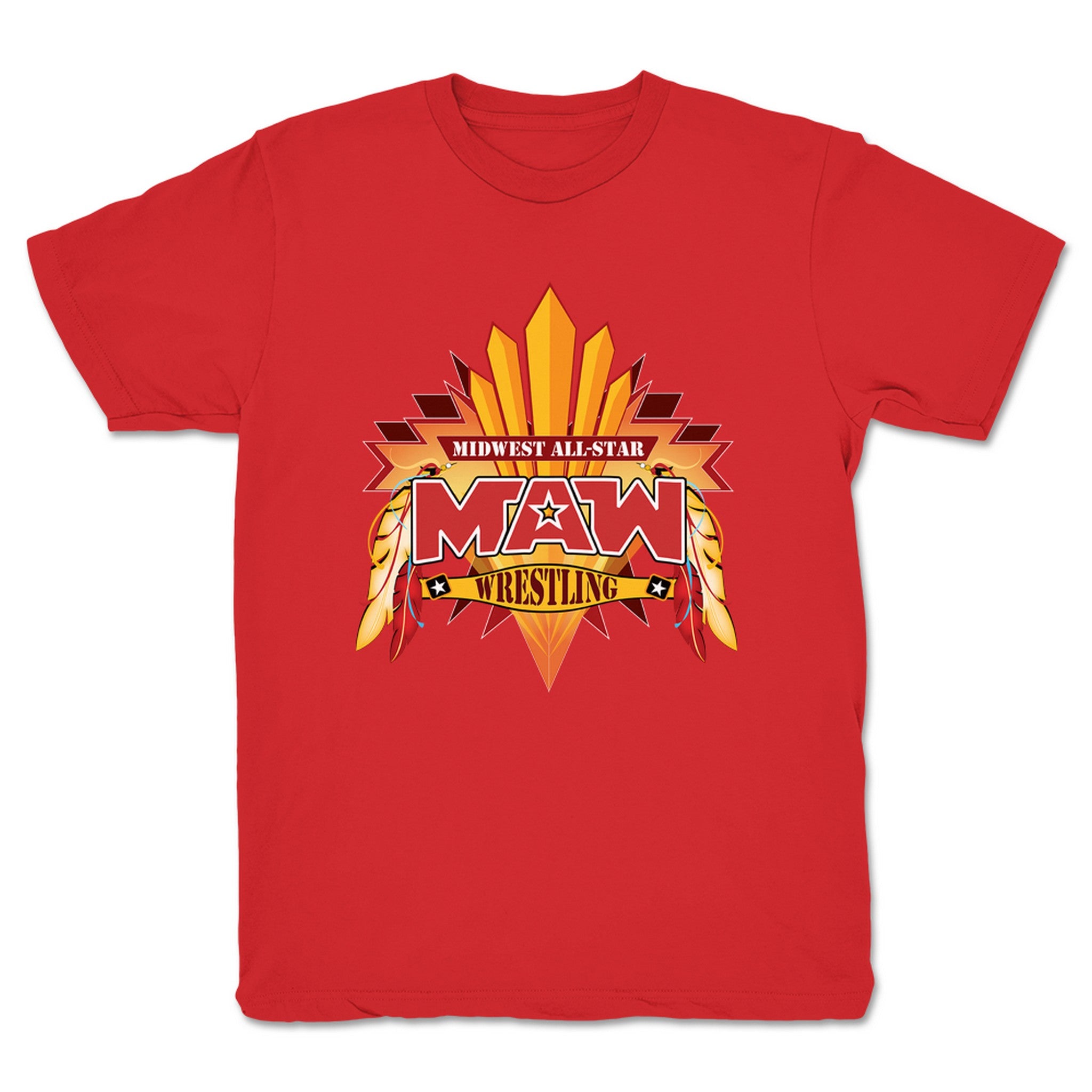 Midwest All-Star Wrestling MAW Isham Youth Tee Red