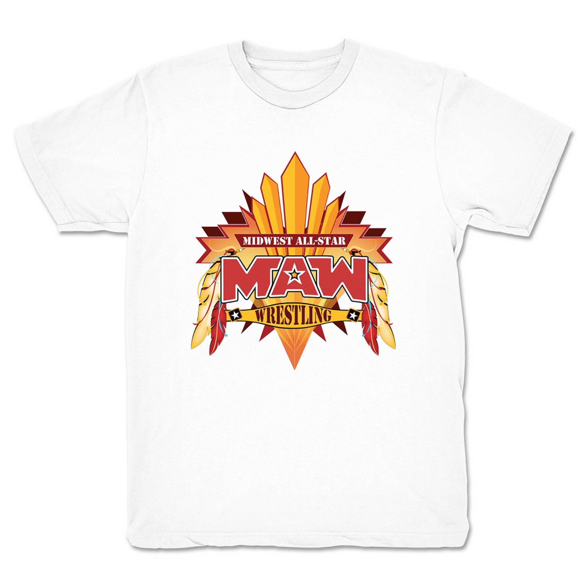 Midwest All-Star Wrestling MAW Isham Youth Tee White