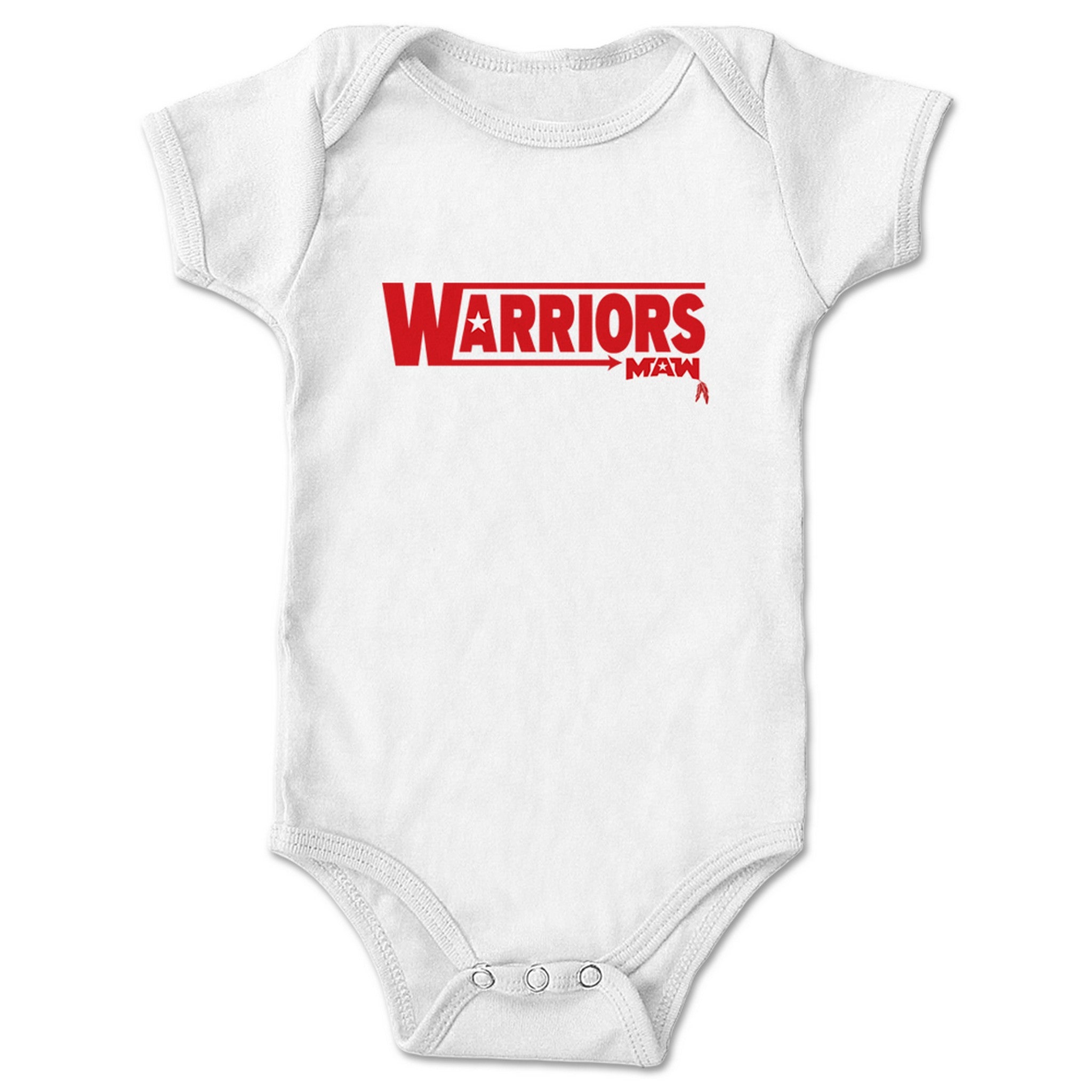 Midwest All-Star Wrestling MAW Warriors Infant Onesie White