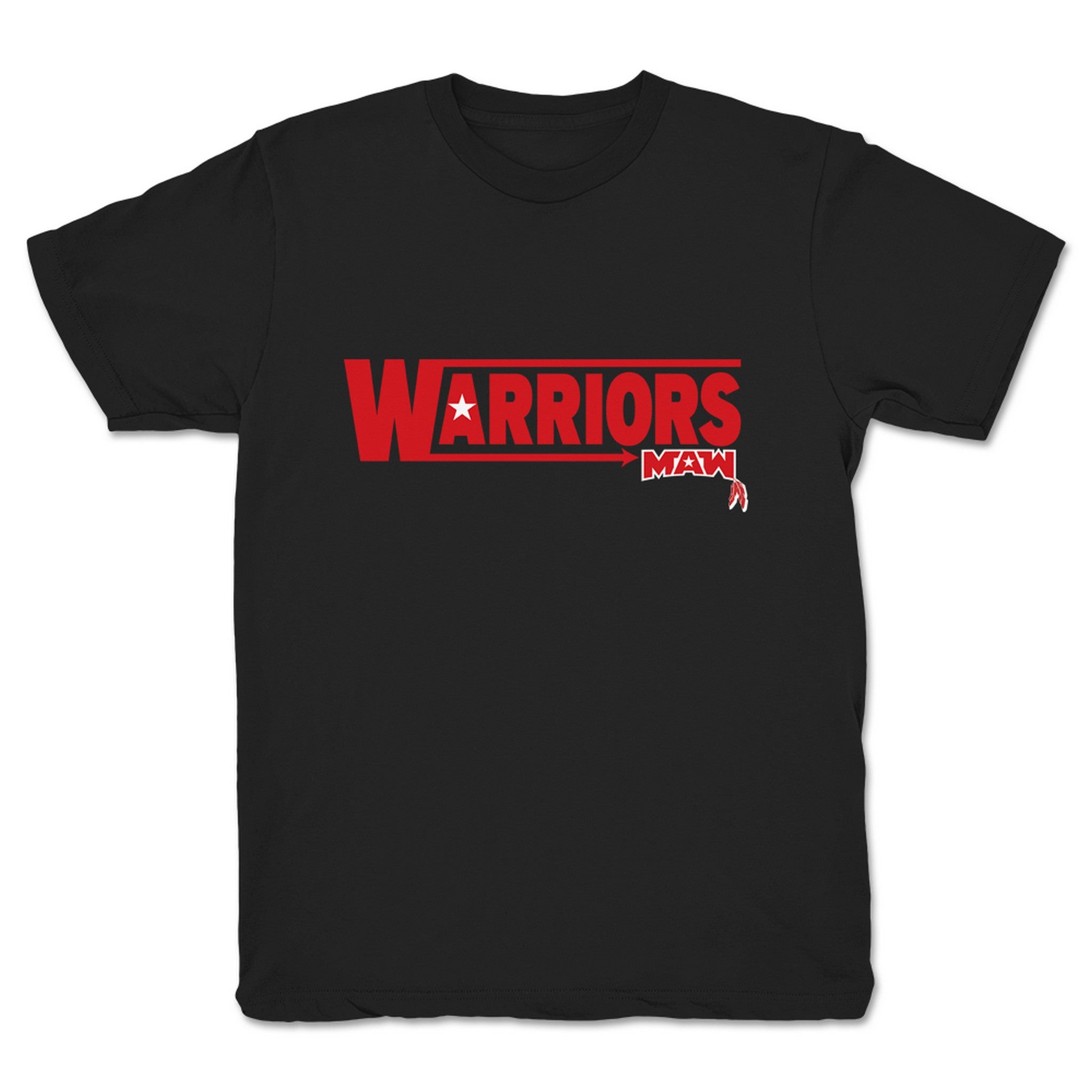 Midwest All-Star Wrestling MAW Warriors Youth Tee Black