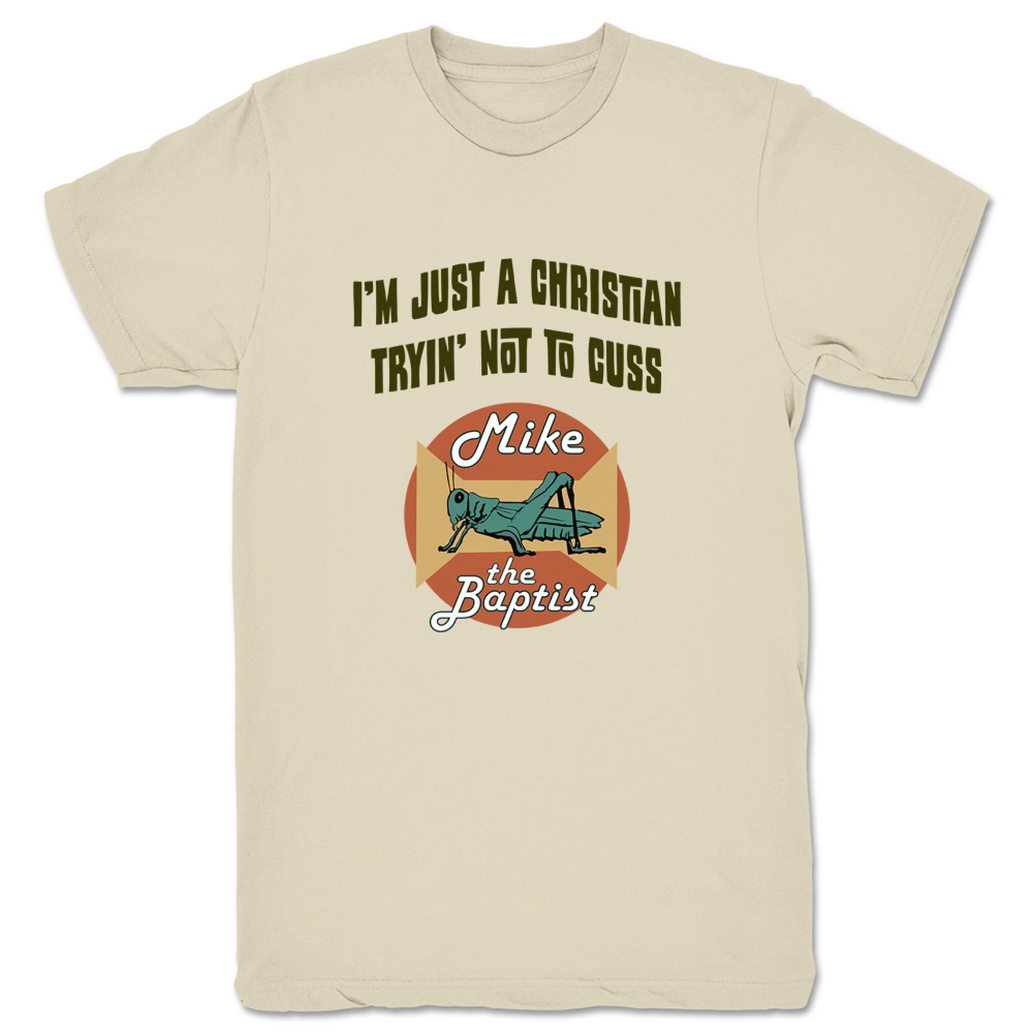Mike the Baptist Tryin' Not to Cuss (Light Colors) Unisex Tee Cream