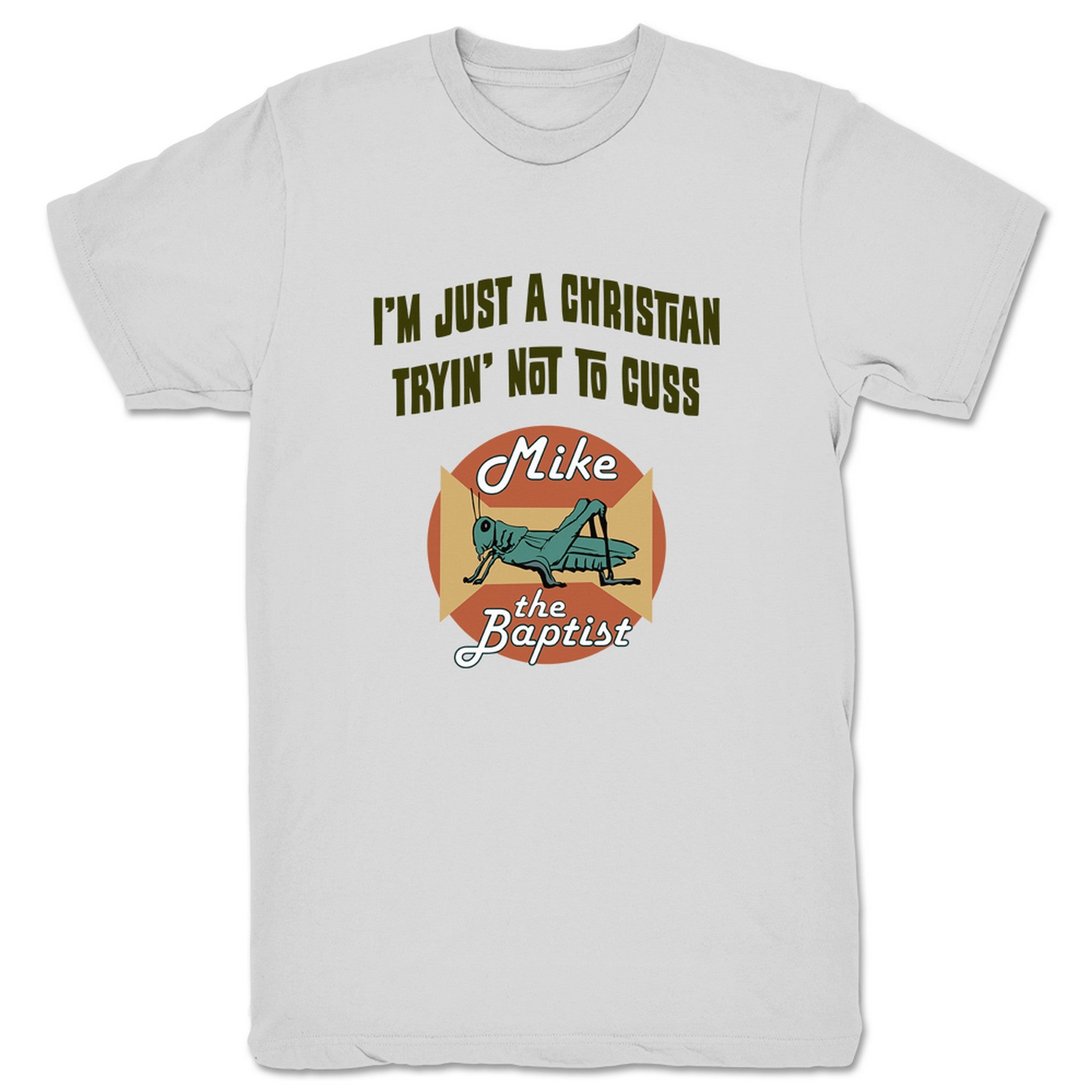 Mike the Baptist Tryin' Not to Cuss (Light Colors) Unisex Tee Light Grey