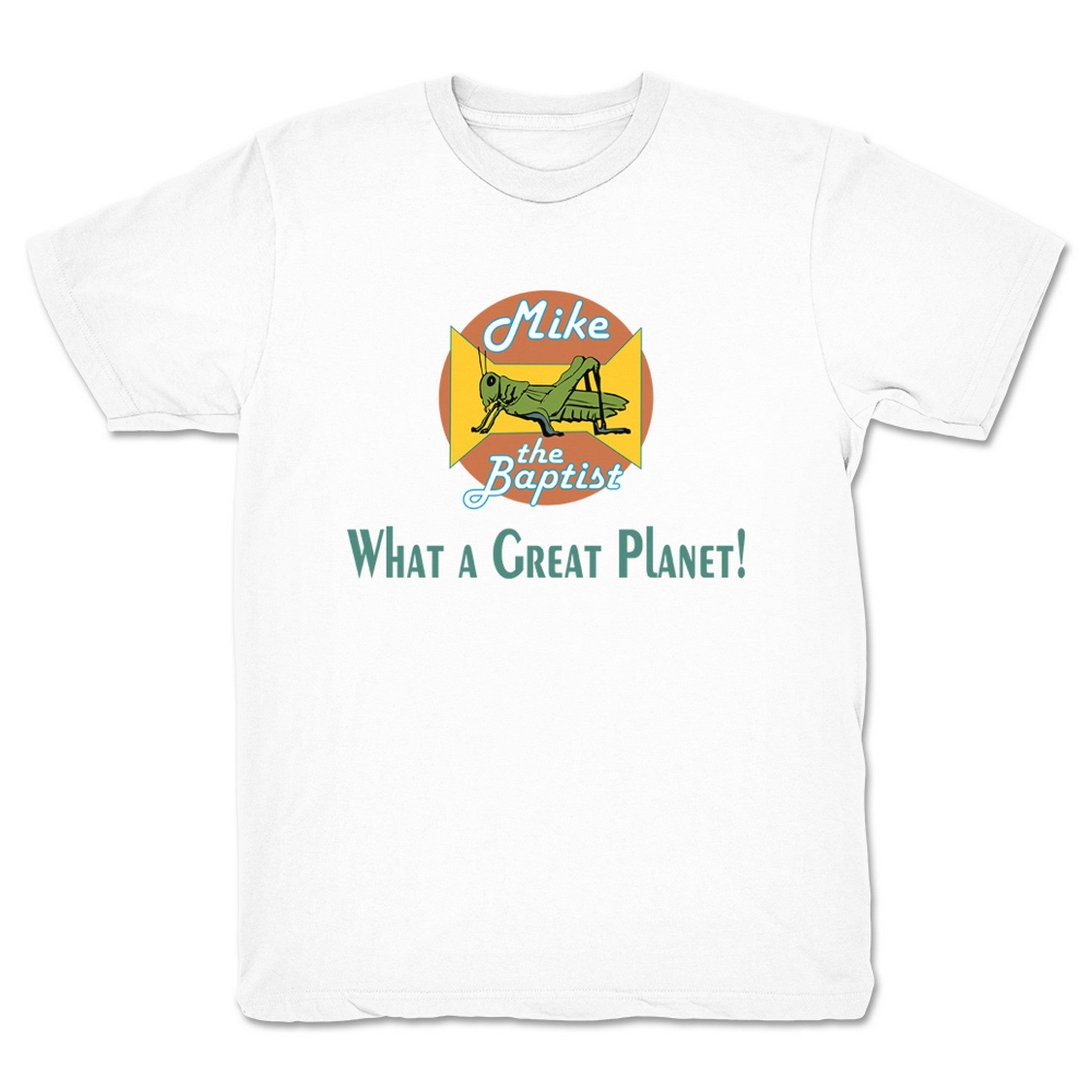 Mike the Baptist What a Great Planet (Light Colors) Youth Tee White