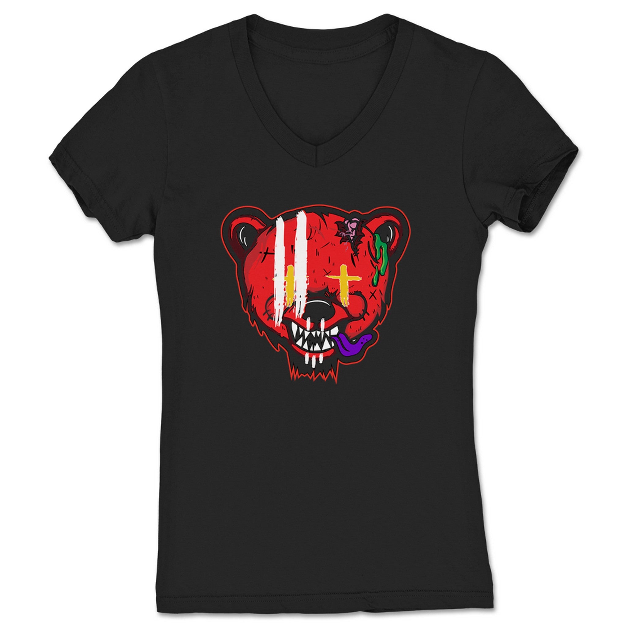 Moses Grizzly Moses Women's V-Neck Black
