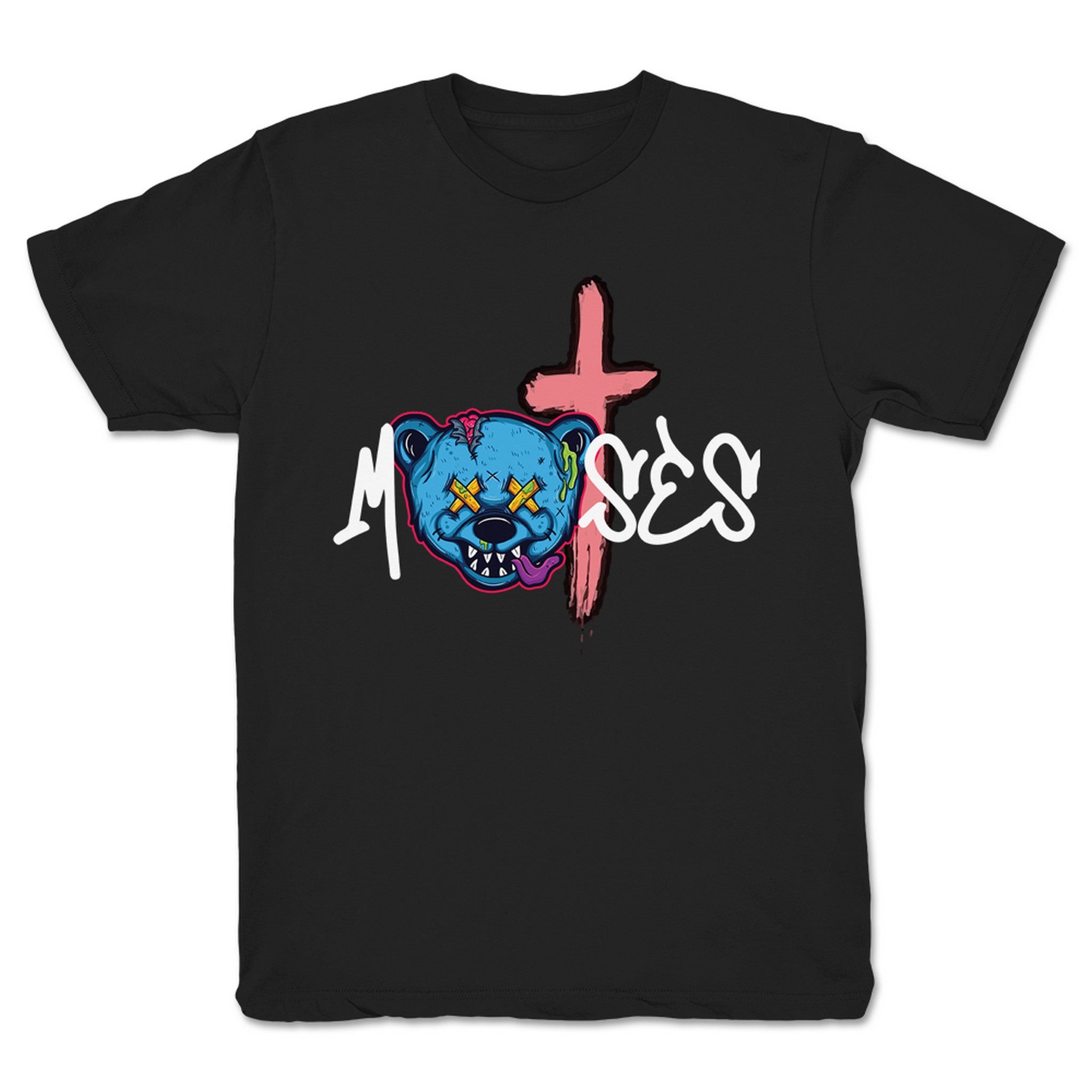 Moses Moses with Cross Youth Tee Black