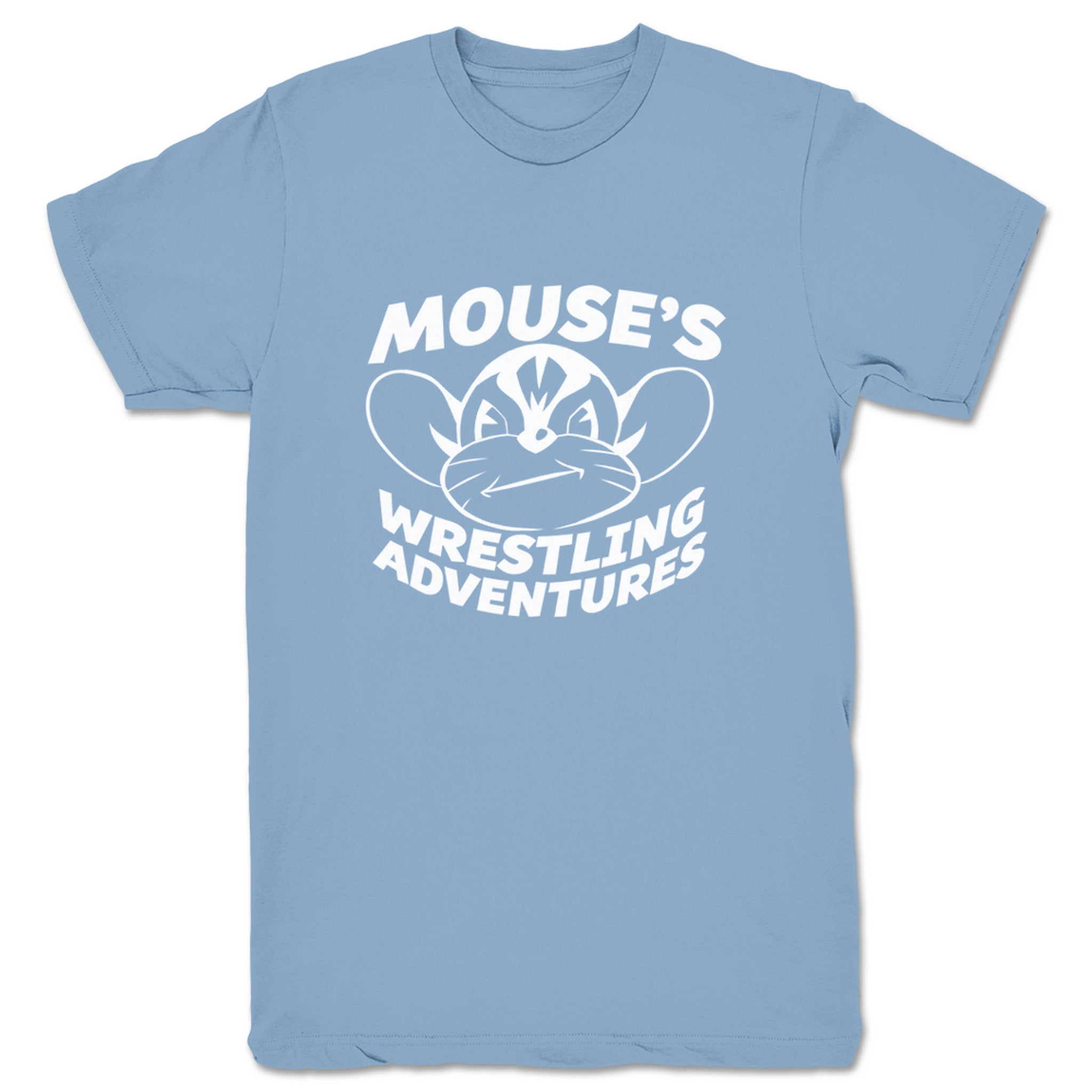 Mouse's Wrestling Adventures Mouse's Wrestling Adventures Unisex Tee Baby Blue