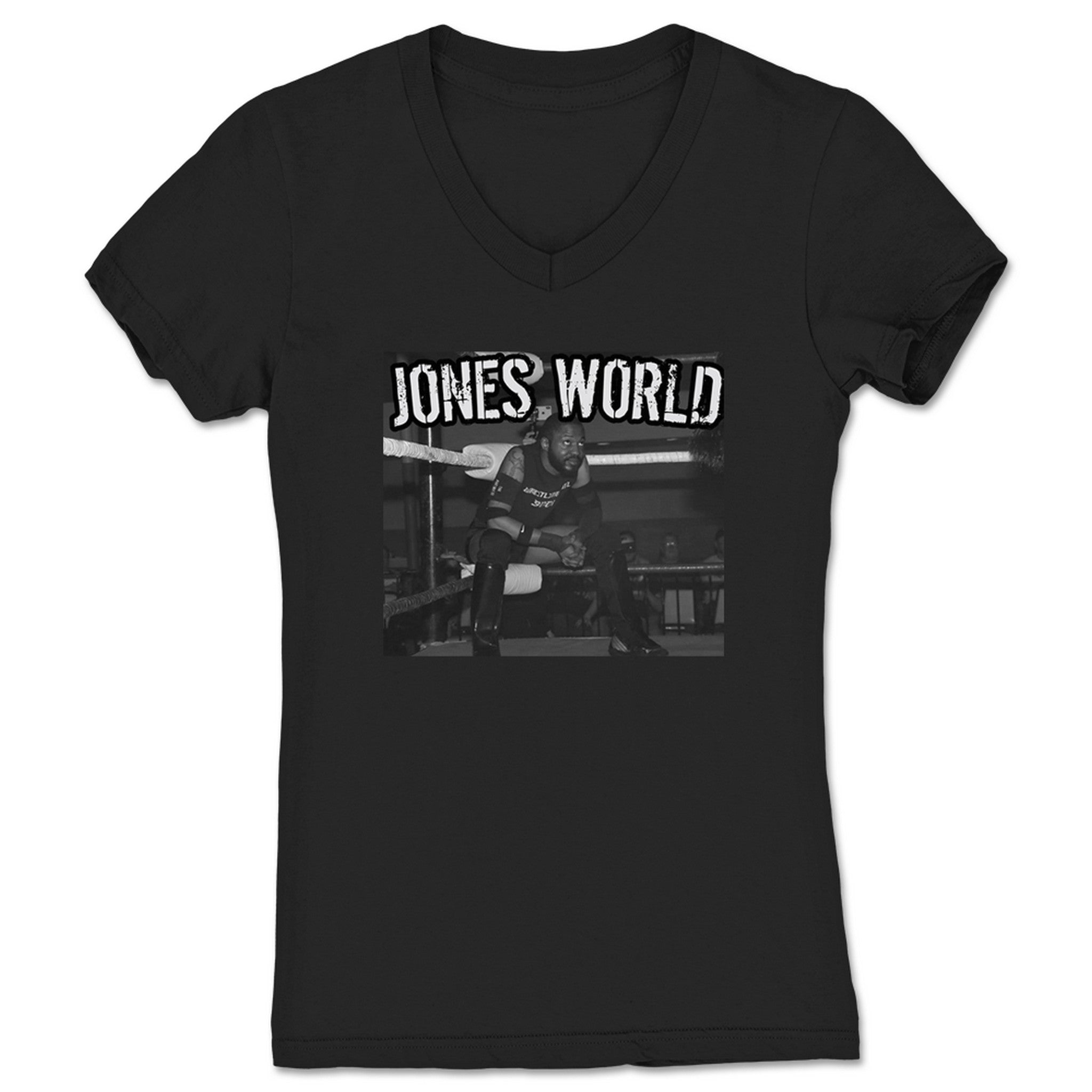 Mr. Jones Jones World Women's V-Neck Black