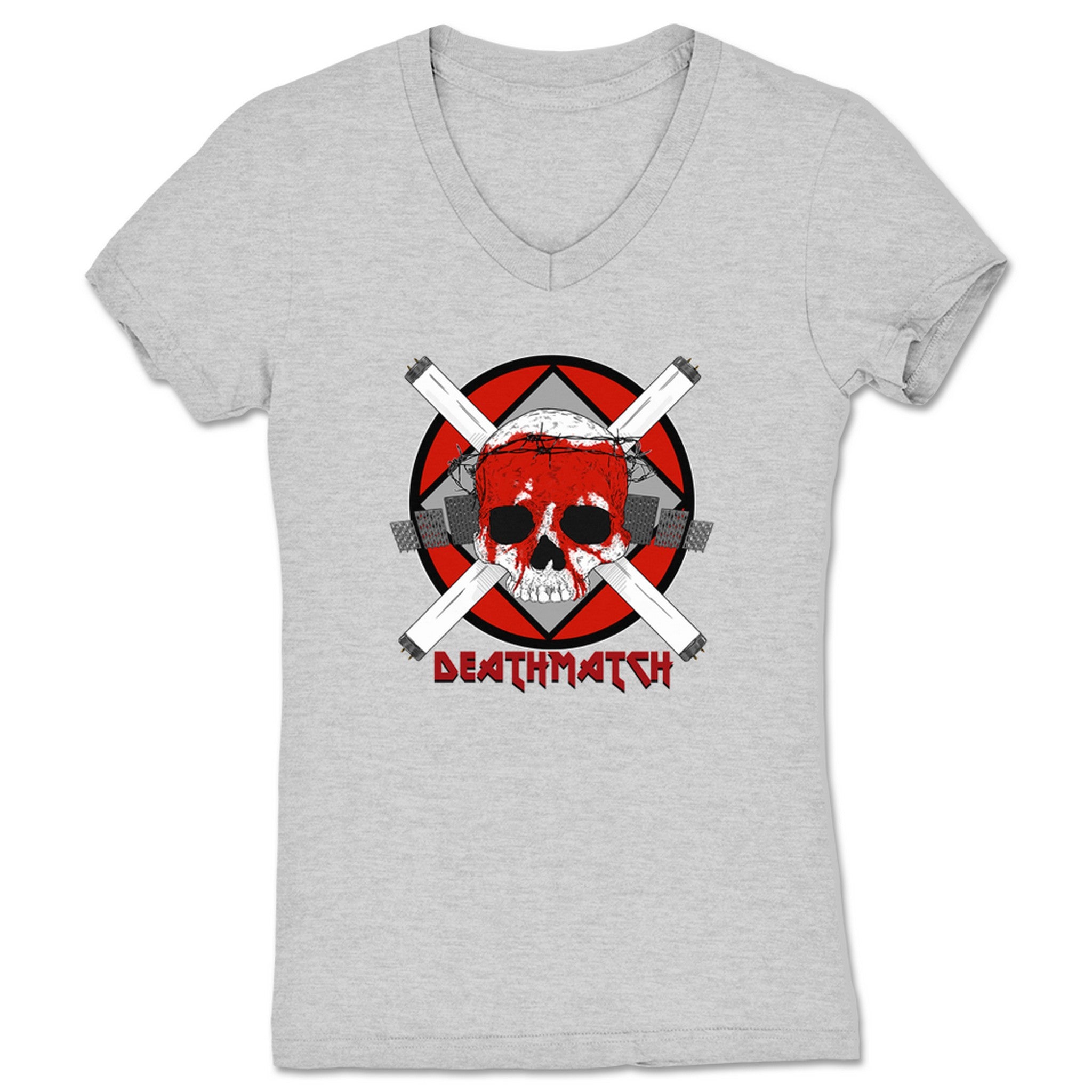Mr. Pike Outlaw Women's V-Neck Heather Grey