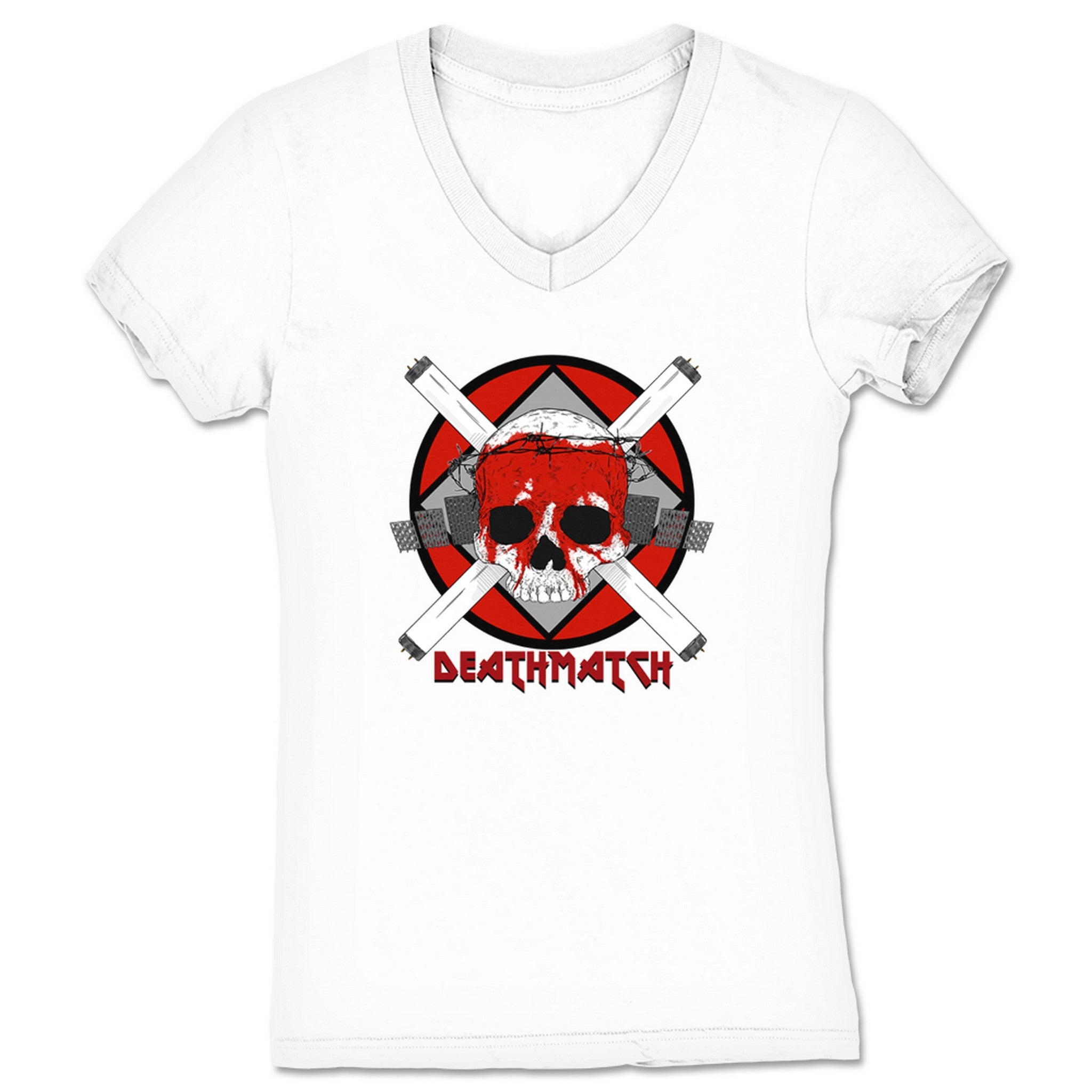 Mr. Pike Outlaw Women's V-Neck White