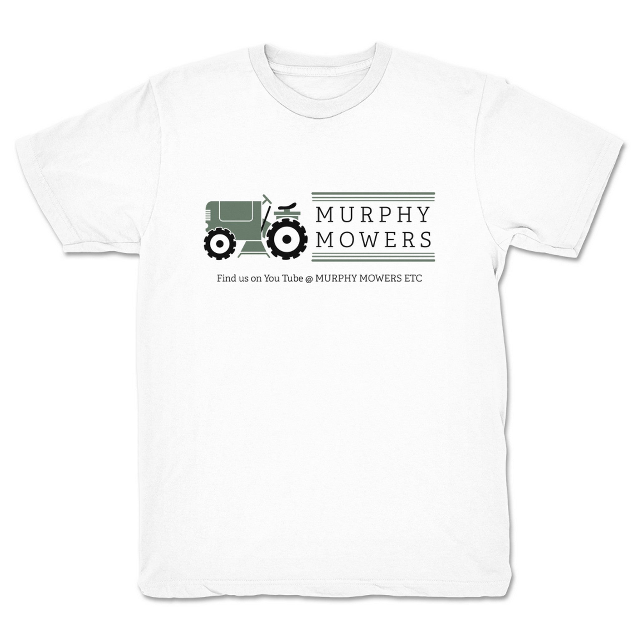 Murphy Mowers Etc. Murphy Mowers Logo 1 Youth Tee White