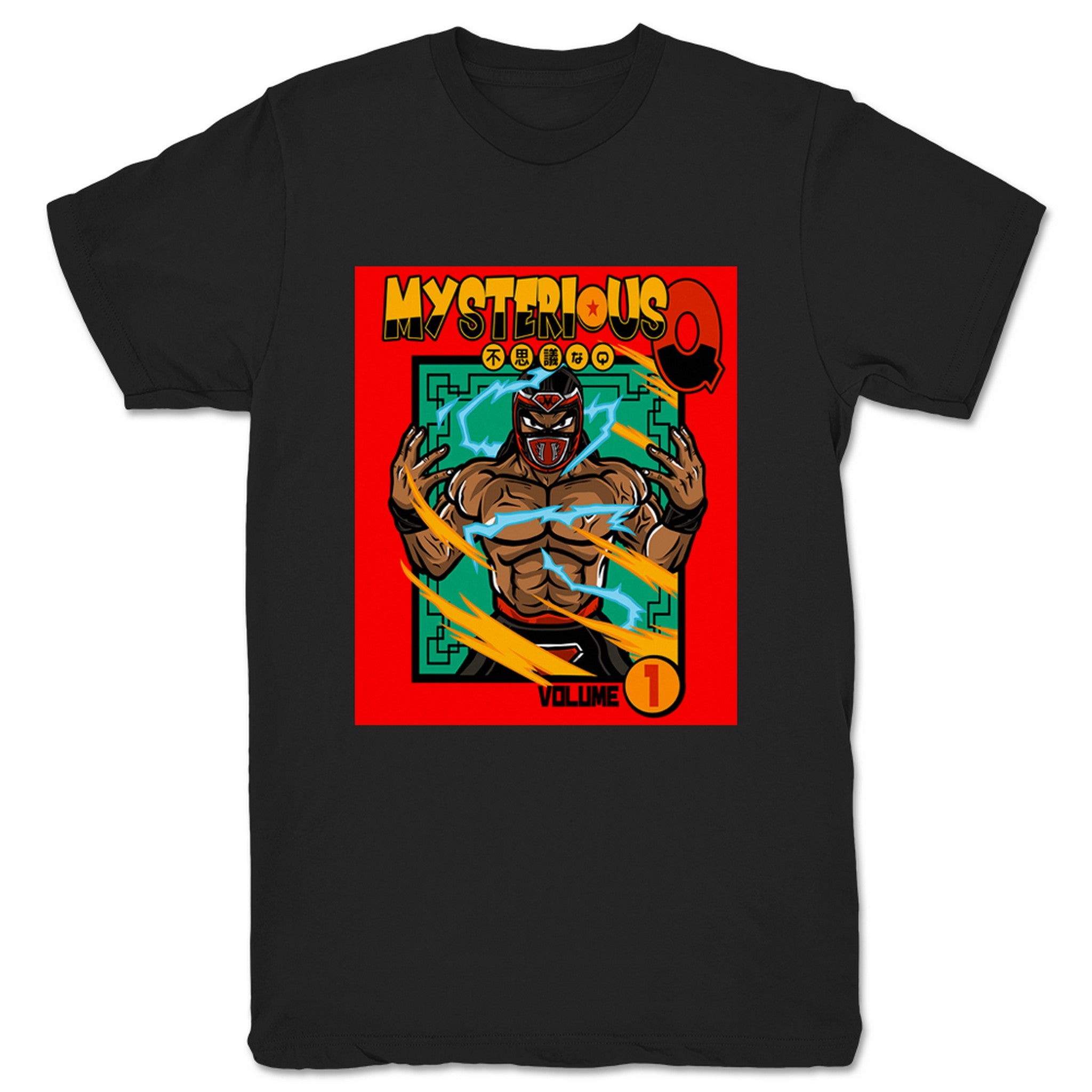 Mysterious Q Manga Vol. 1 (Red) Unisex Tee Black