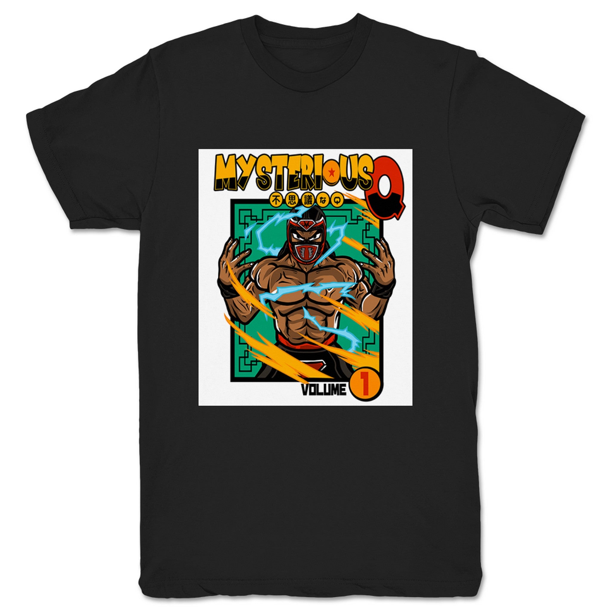 Mysterious Q Manga Vol. 1 (White) Unisex Tee Black