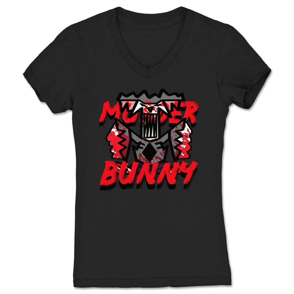 NX SYSTM. The Murder Bunny Women's V-Neck Black