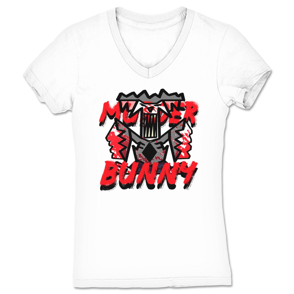 NX SYSTM. The Murder Bunny Women's V-Neck White