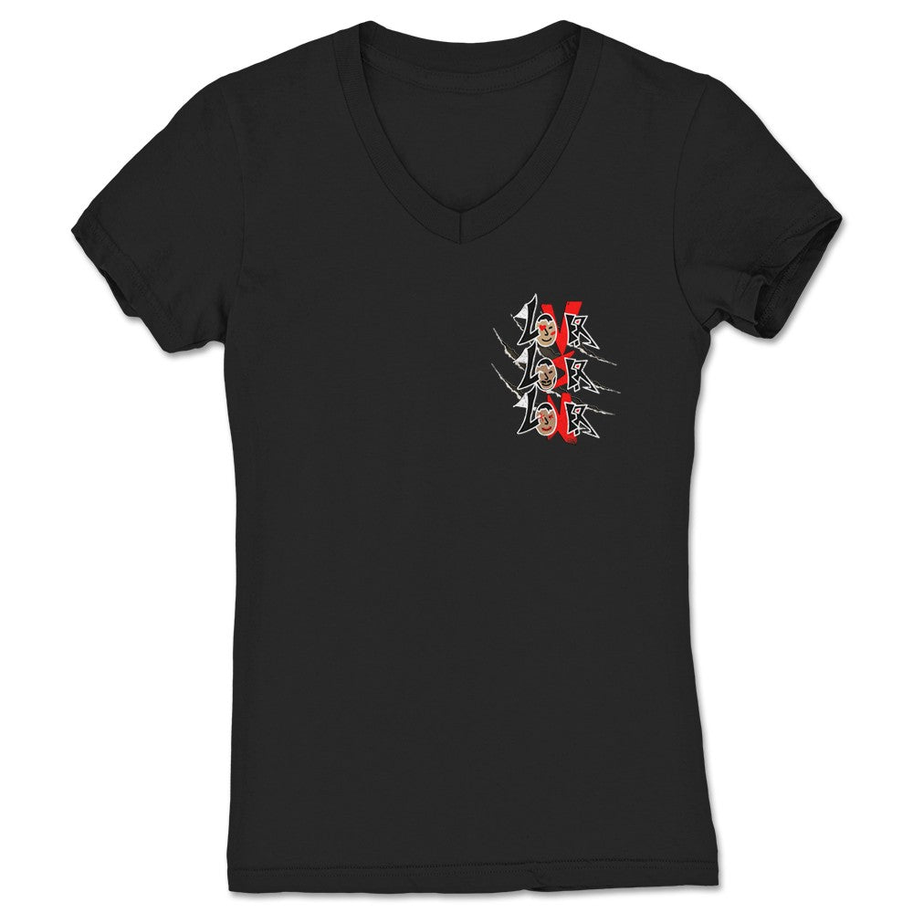 NX SYSTM. mixed emotions Women's V-Neck Black
