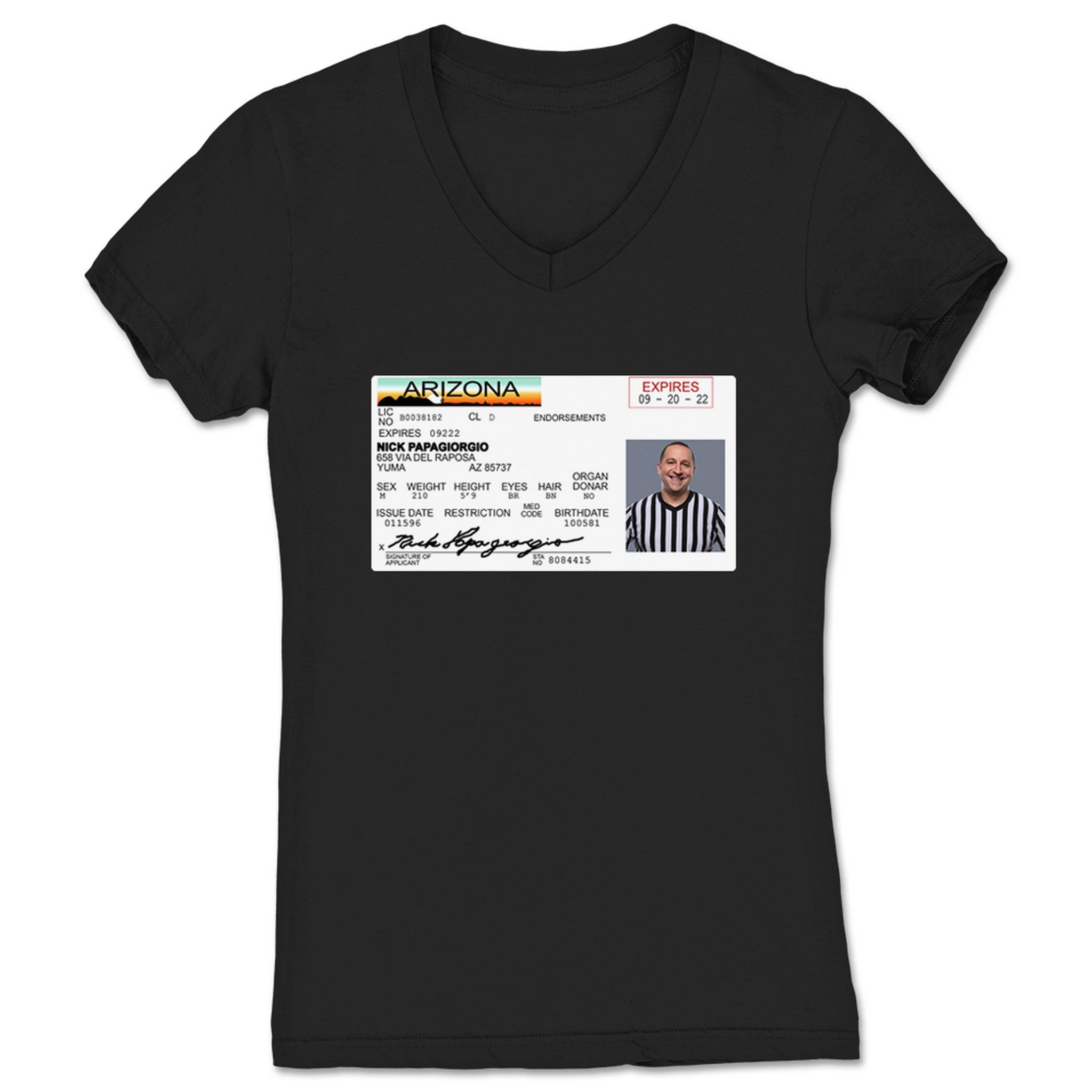 Nick Papagiorgio Nick Papagiorgio License Women's V-Neck Black