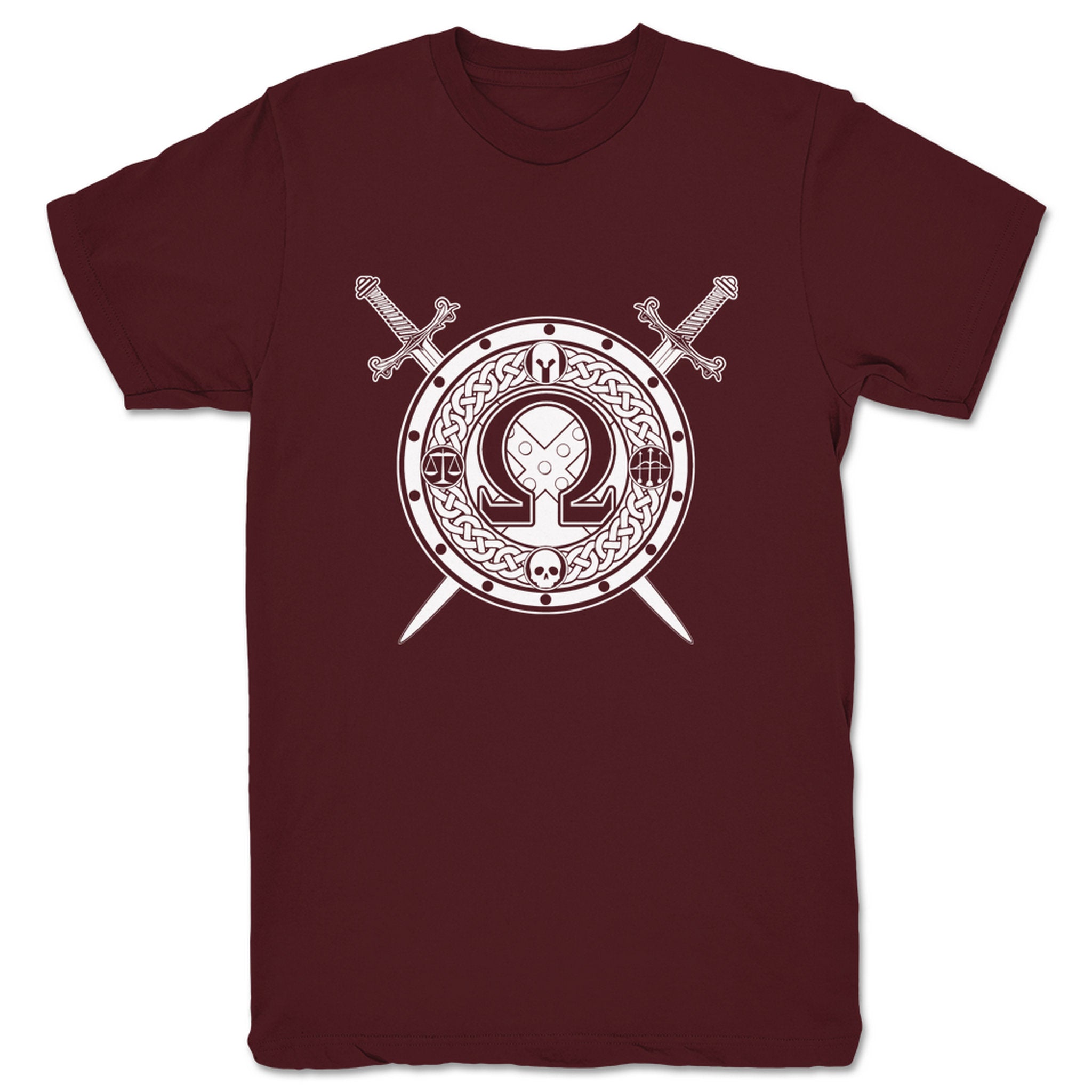 OMEGA OMEGA Shield Unisex Tee Maroon