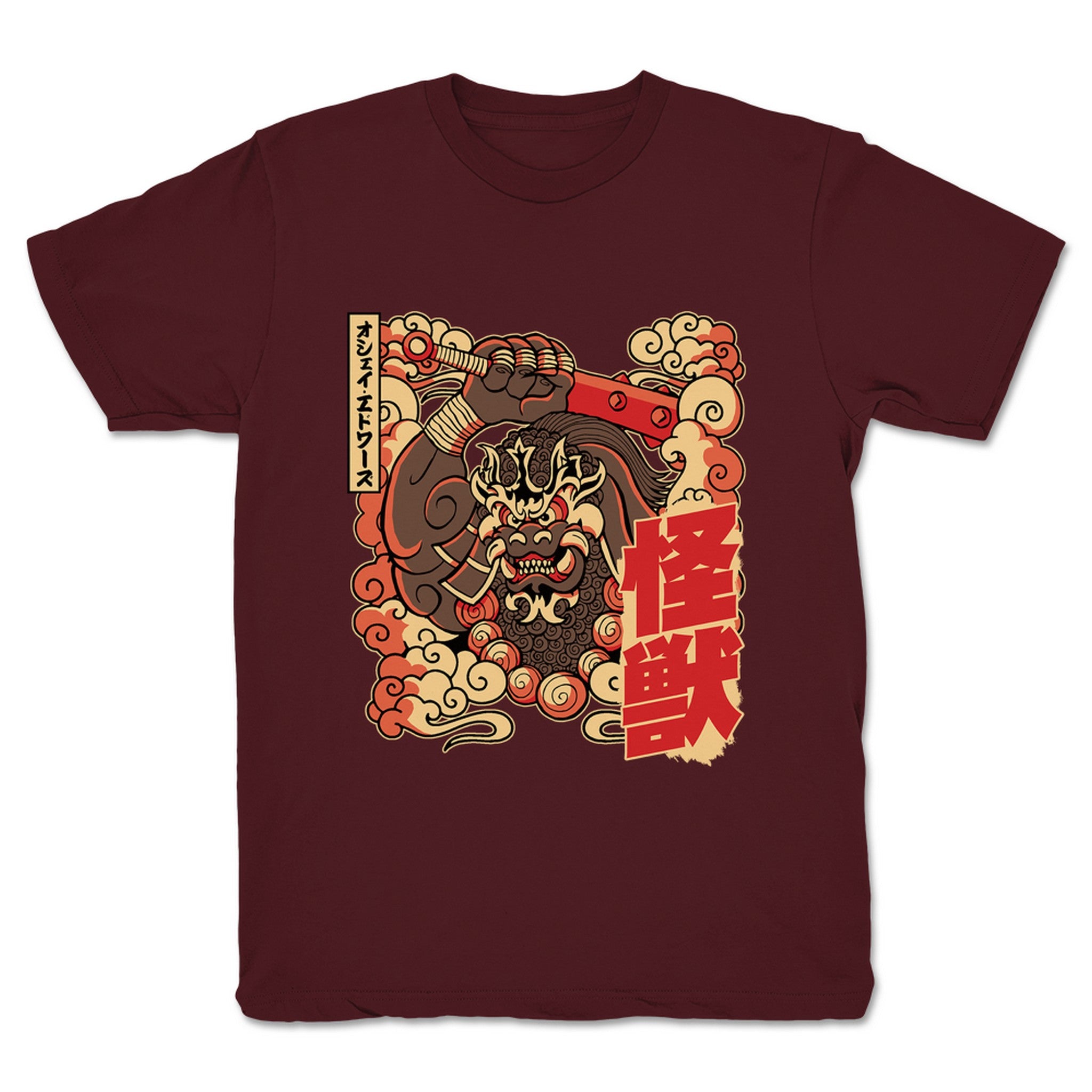 O'Shay Edwards Kaiju God-King Youth Tee Maroon