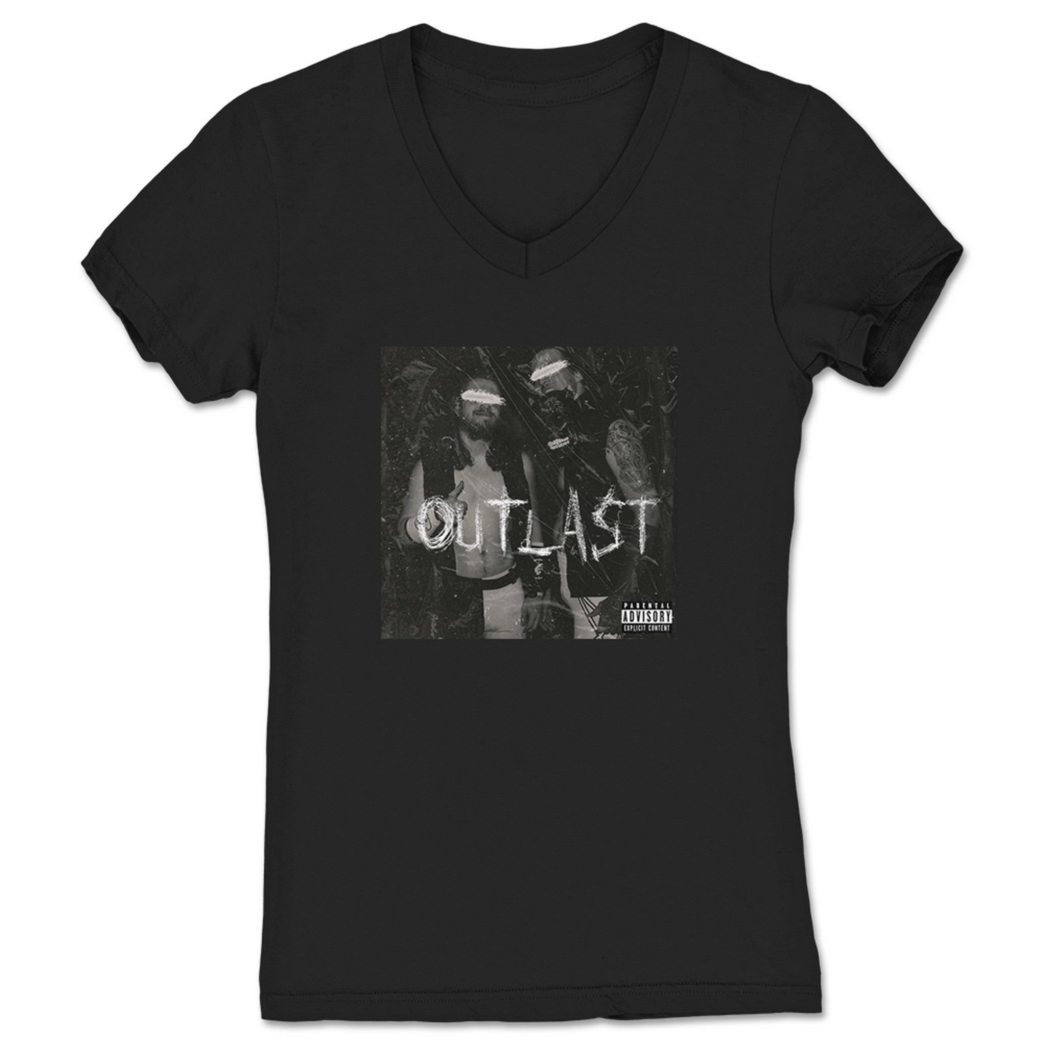 Outlast The Unchosen Women's V-Neck Black