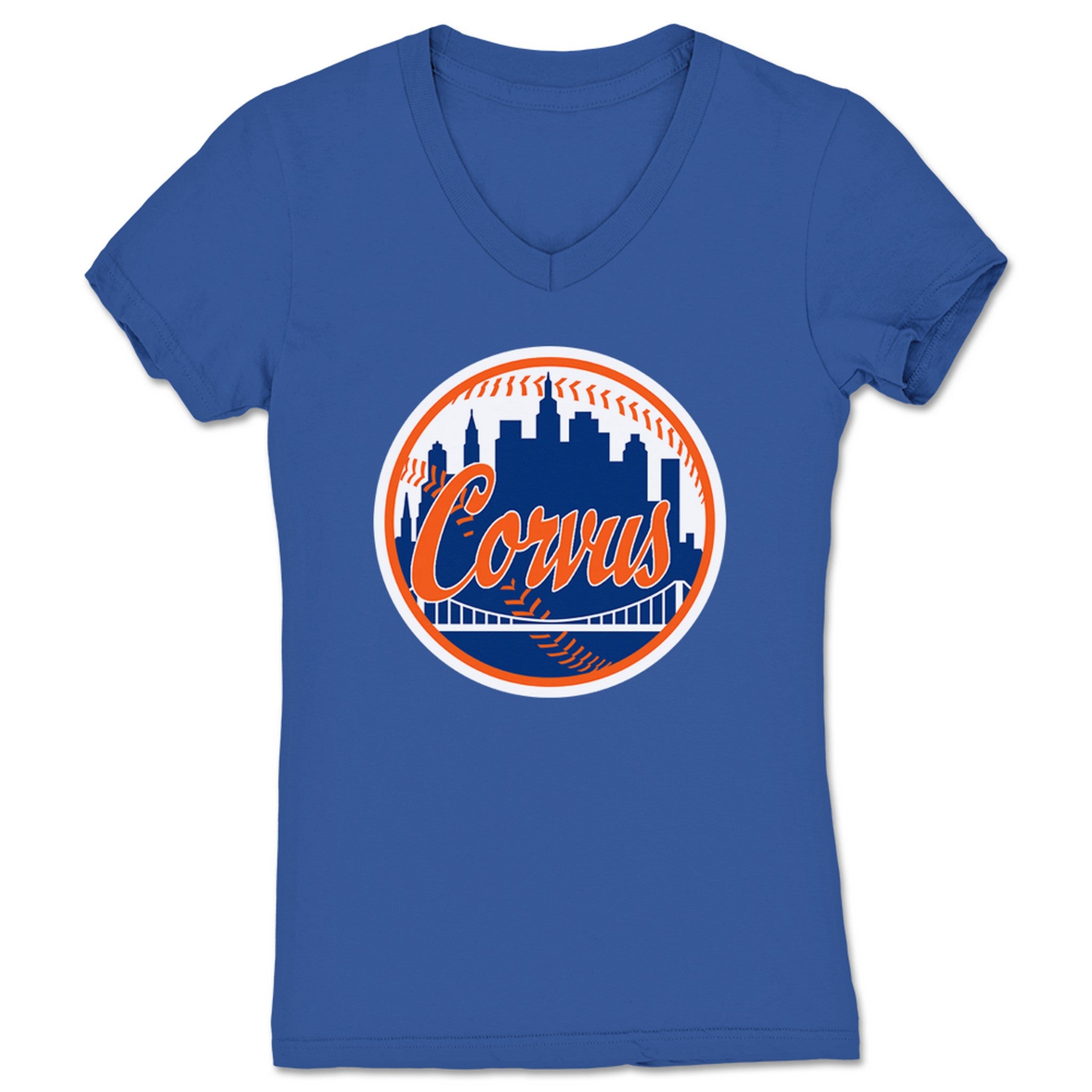 Pete Corvus LGFM Corvus Women's V-Neck Royal Blue