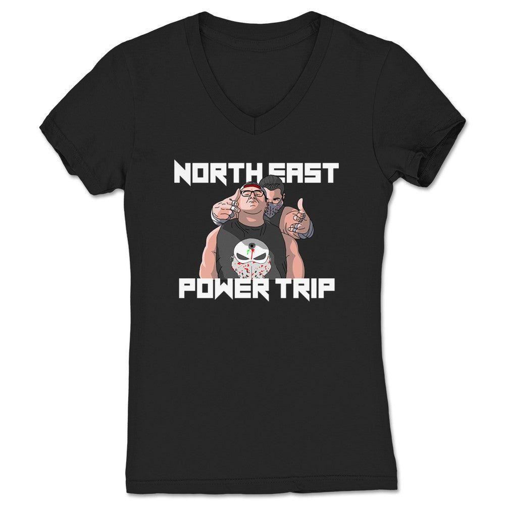 Pete Corvus NEPT Team Women's V-Neck Black